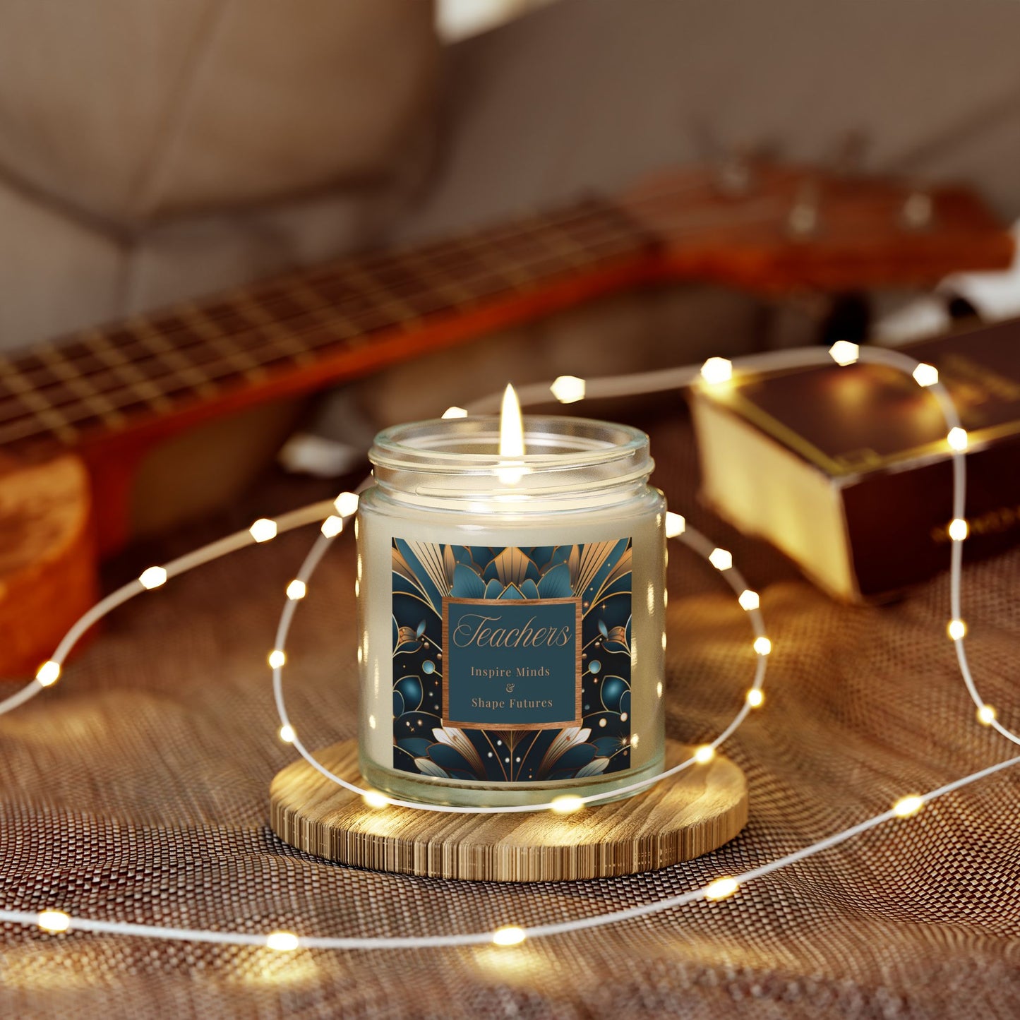 Teachers Scented Candles, Coconut Apricot Wax (4oz, 9oz)
