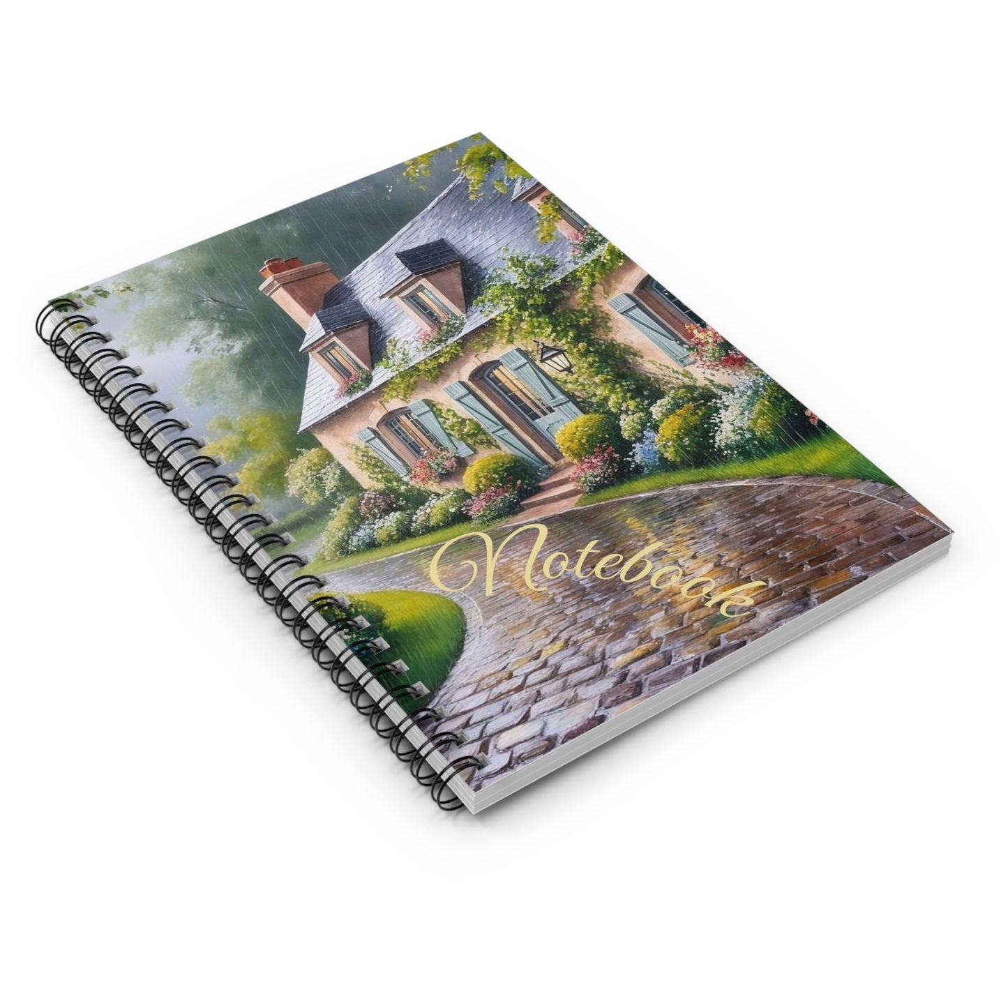 Cozy Day In Spiral Notebook - Ruled Line