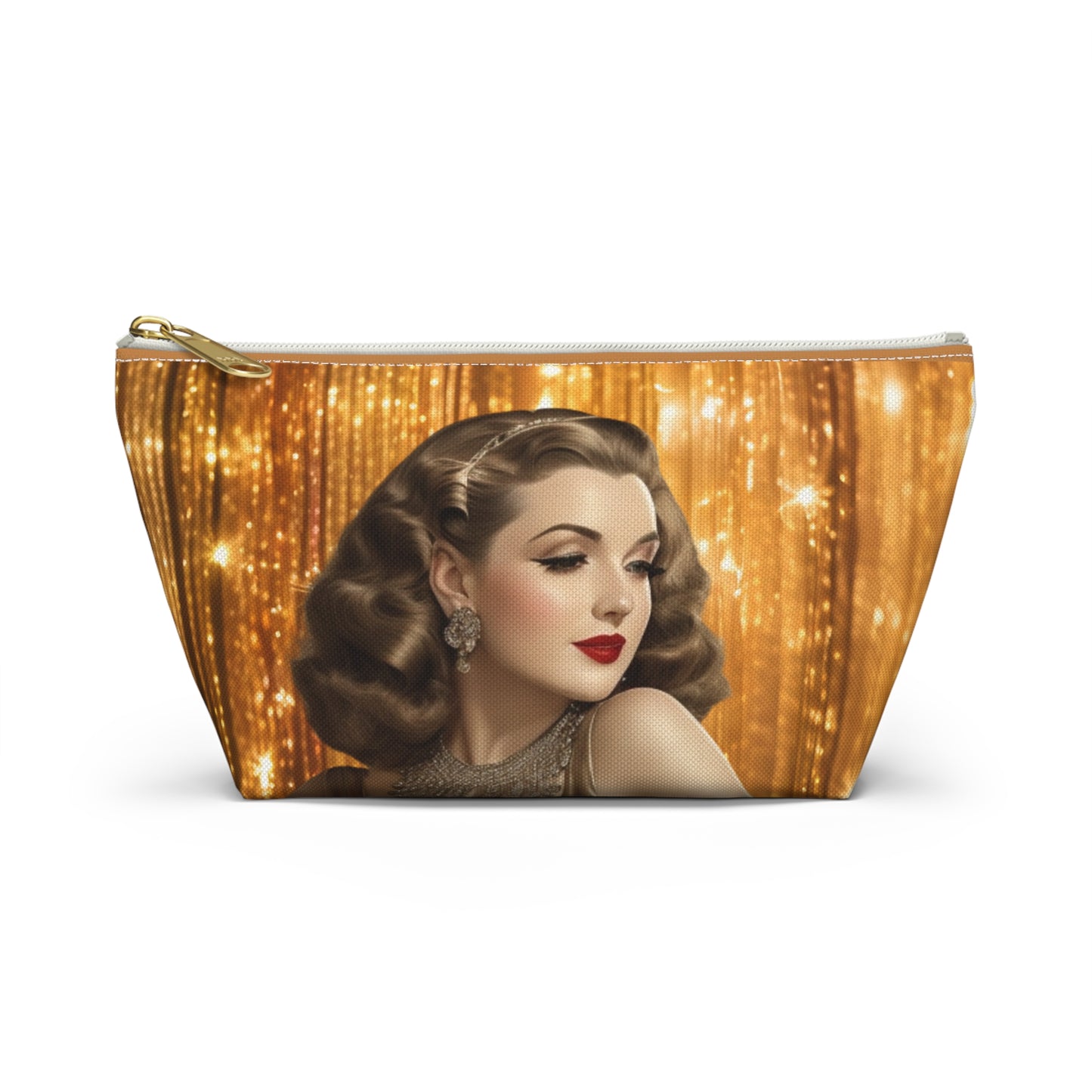 Retro Glam Girl "Ingrid" Accessory Pouch w T-bottom