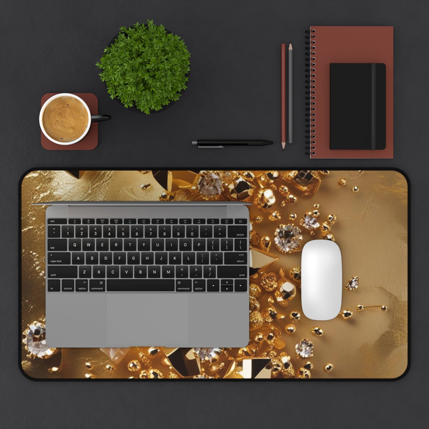 Golden Rush Desk Mat