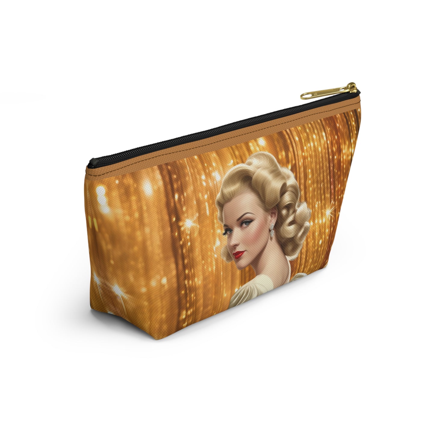 Retro Glam Girl "Meredith" Accessory Pouch w T-bottom