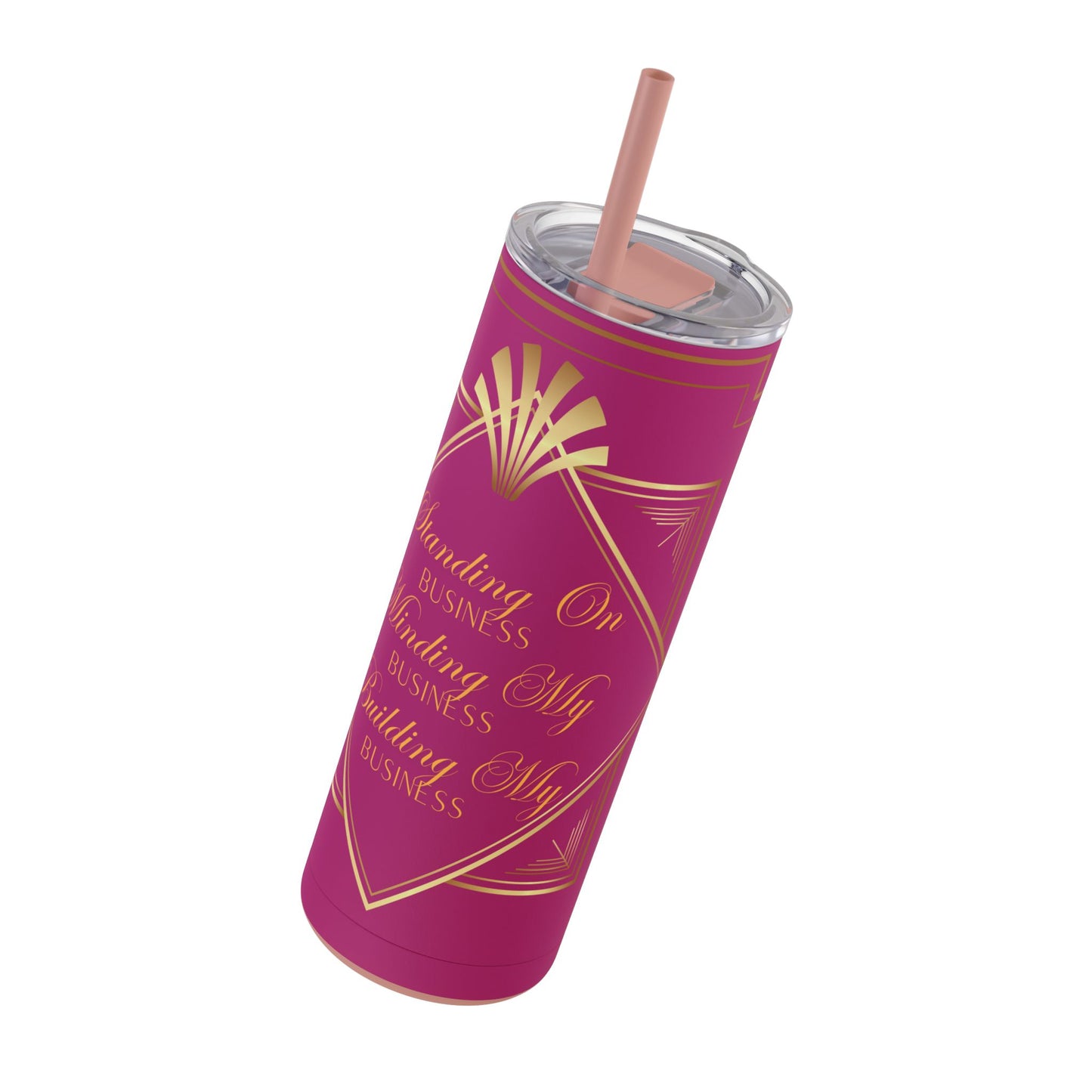 Business 2 (Pink) Maars Maker Skinny Matte Tumbler, 20oz