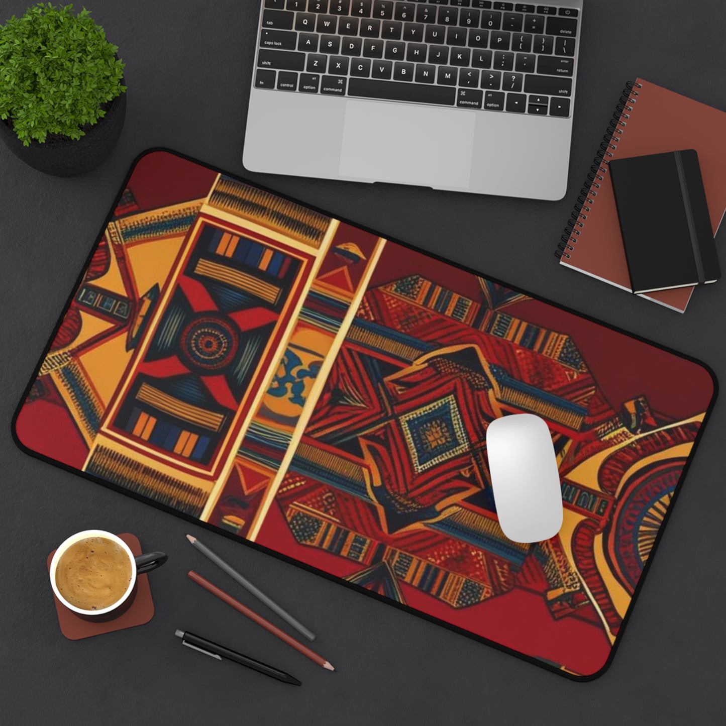 African Canvas 1 Desk Mat