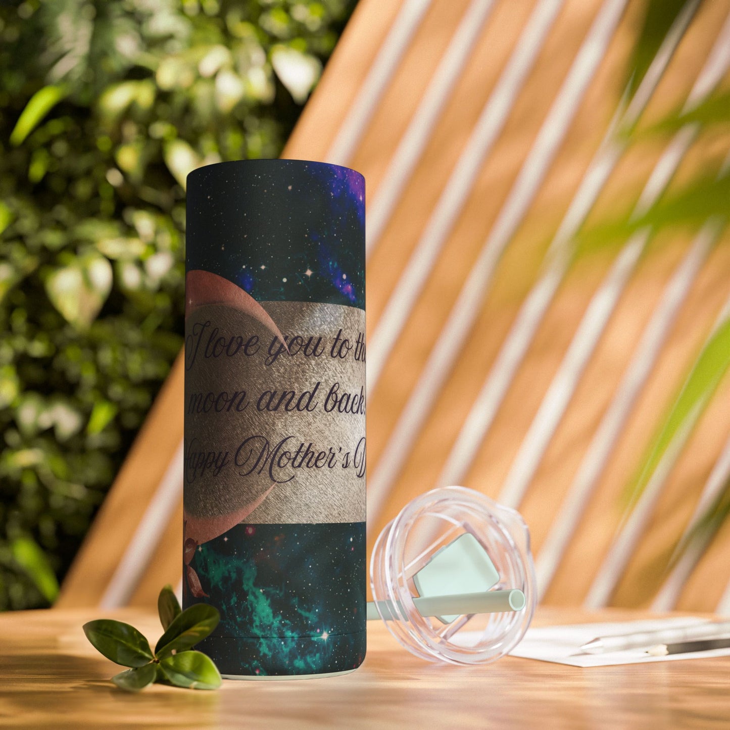 "I Love You to the Moon" Maars Maker Skinny Matte Tumbler, 20oz