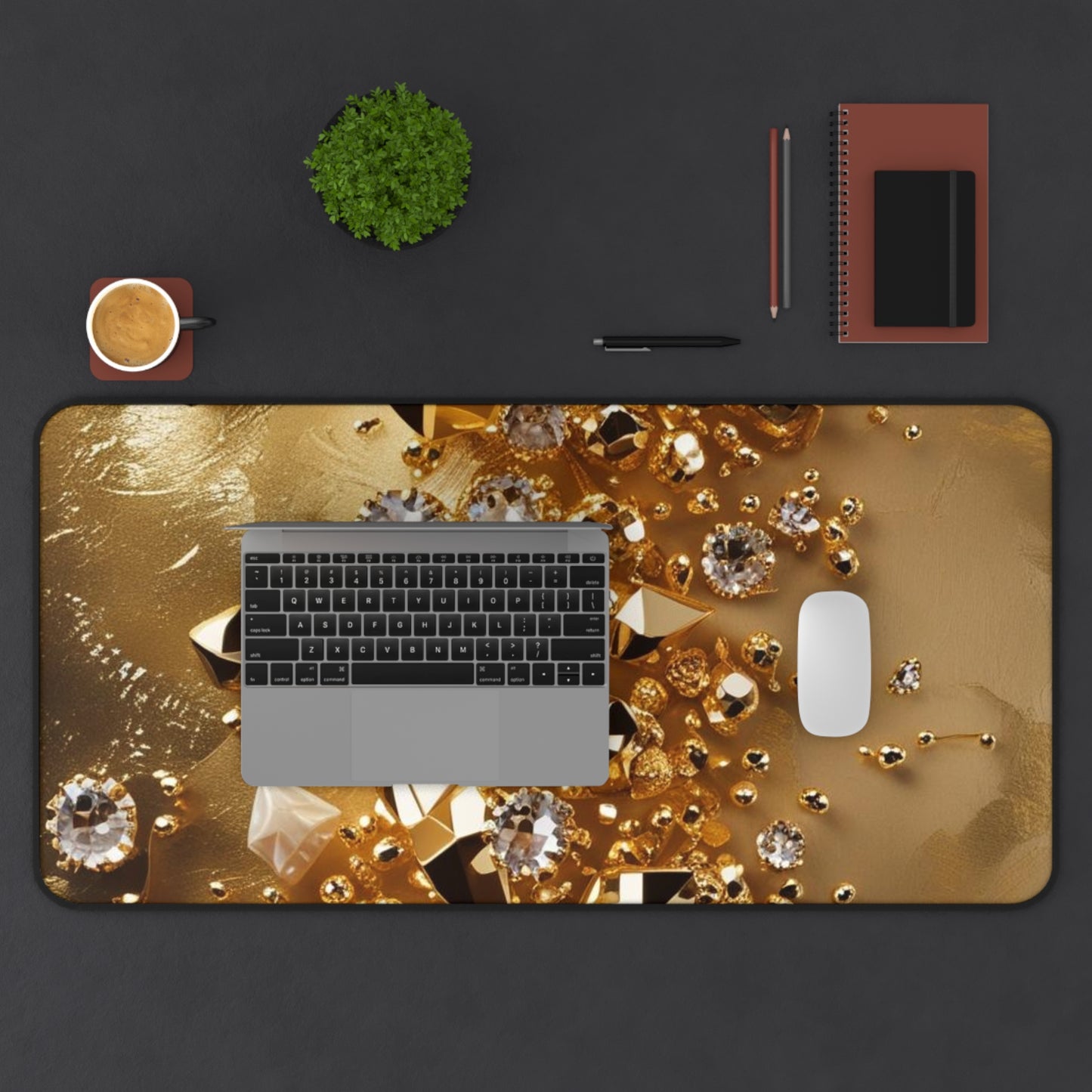 Golden Rush Desk Mat