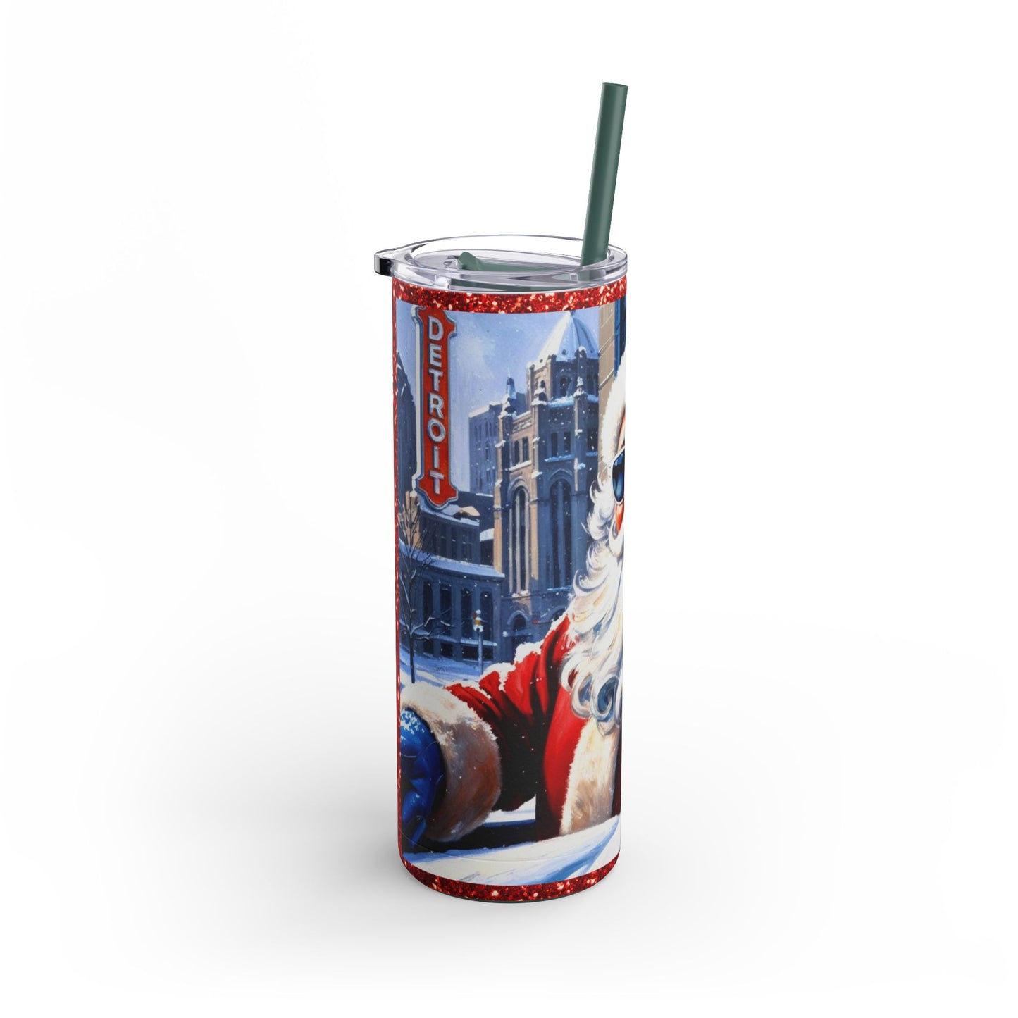 Motor City Santa Maars Maker Skinny Matte Tumbler, 20oz