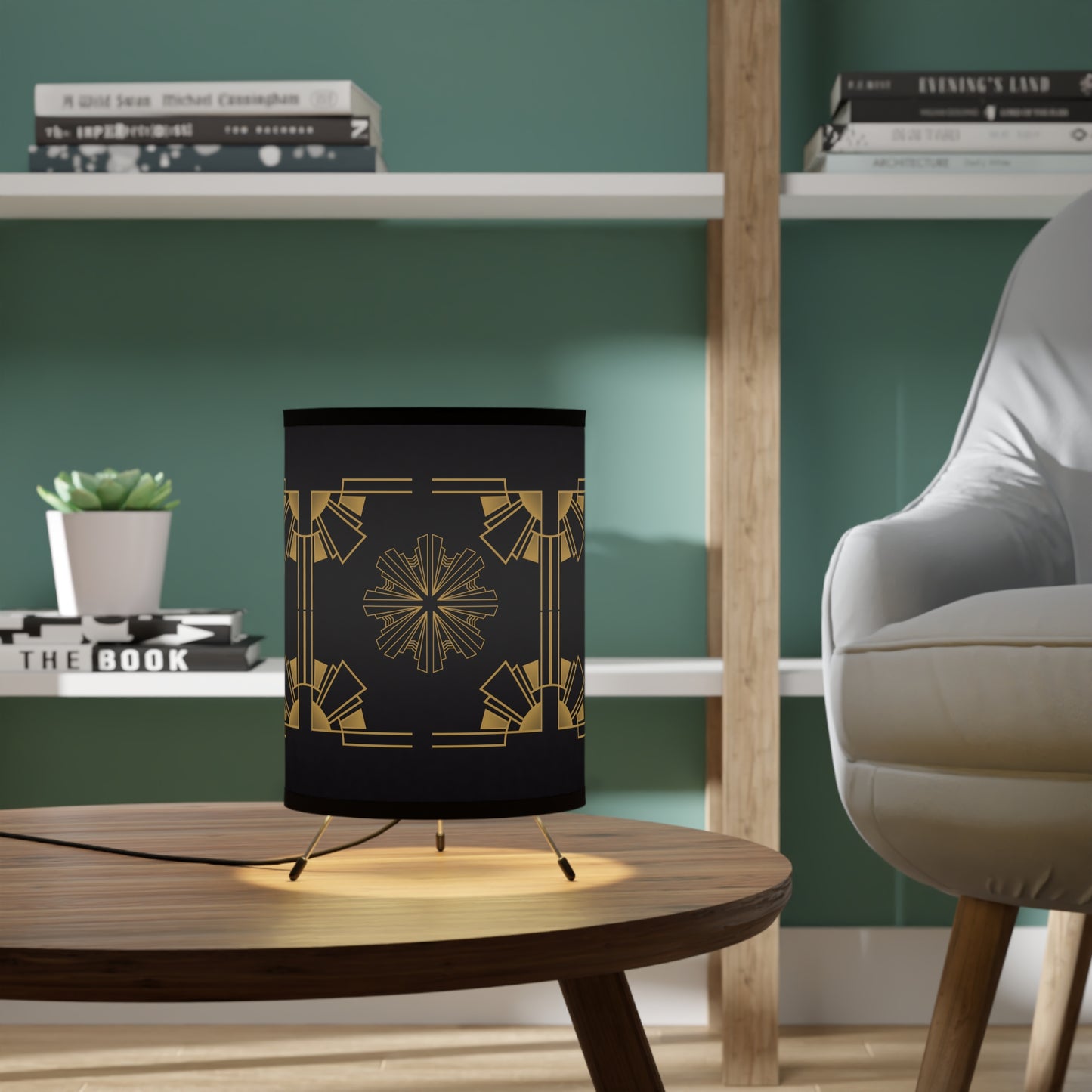 Midnight Luxe (Ebony) Tripod Lamp