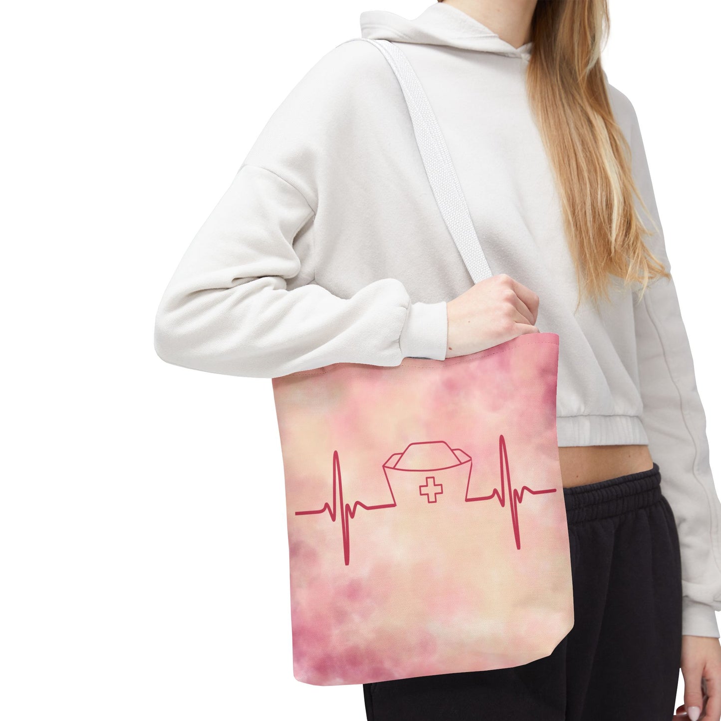 Nurse Heartbeat Tote Bag (AOP)