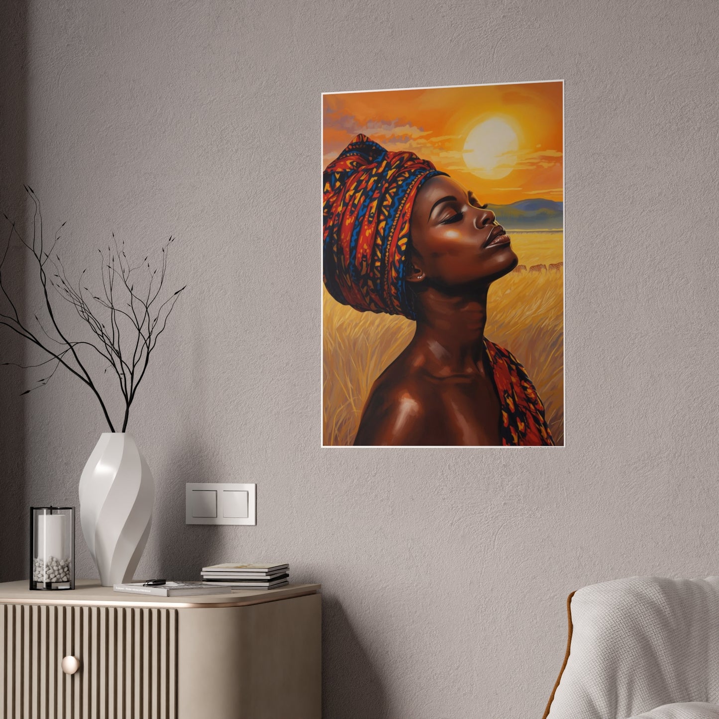 Sunrise in the Serengeti Gloss Posters