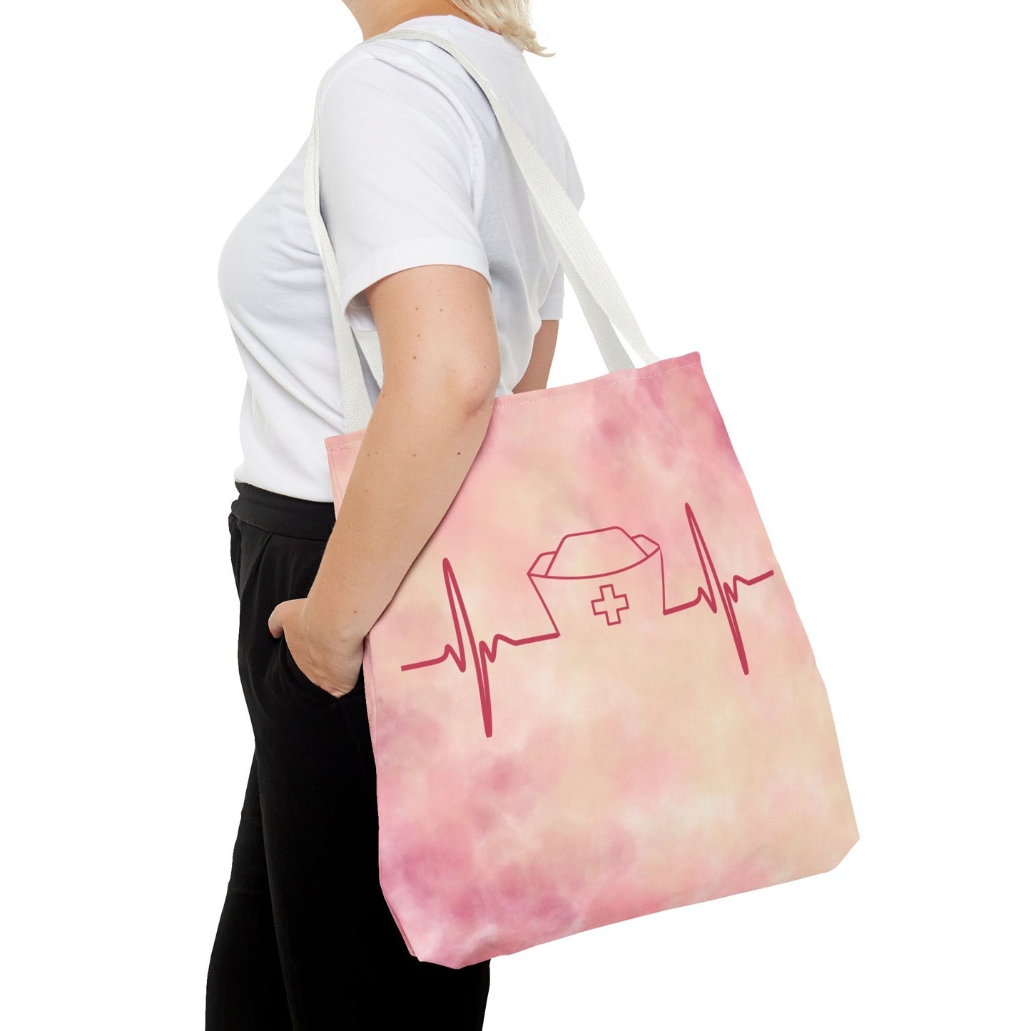 Nurse Heartbeat Tote Bag (AOP)