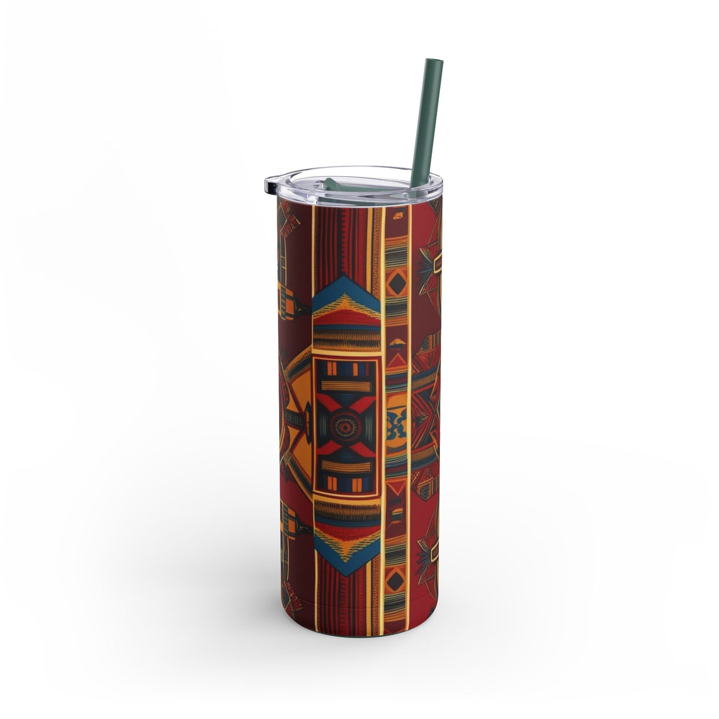 African Canvas 1 Maars Maker Skinny Matte Tumbler, 20oz