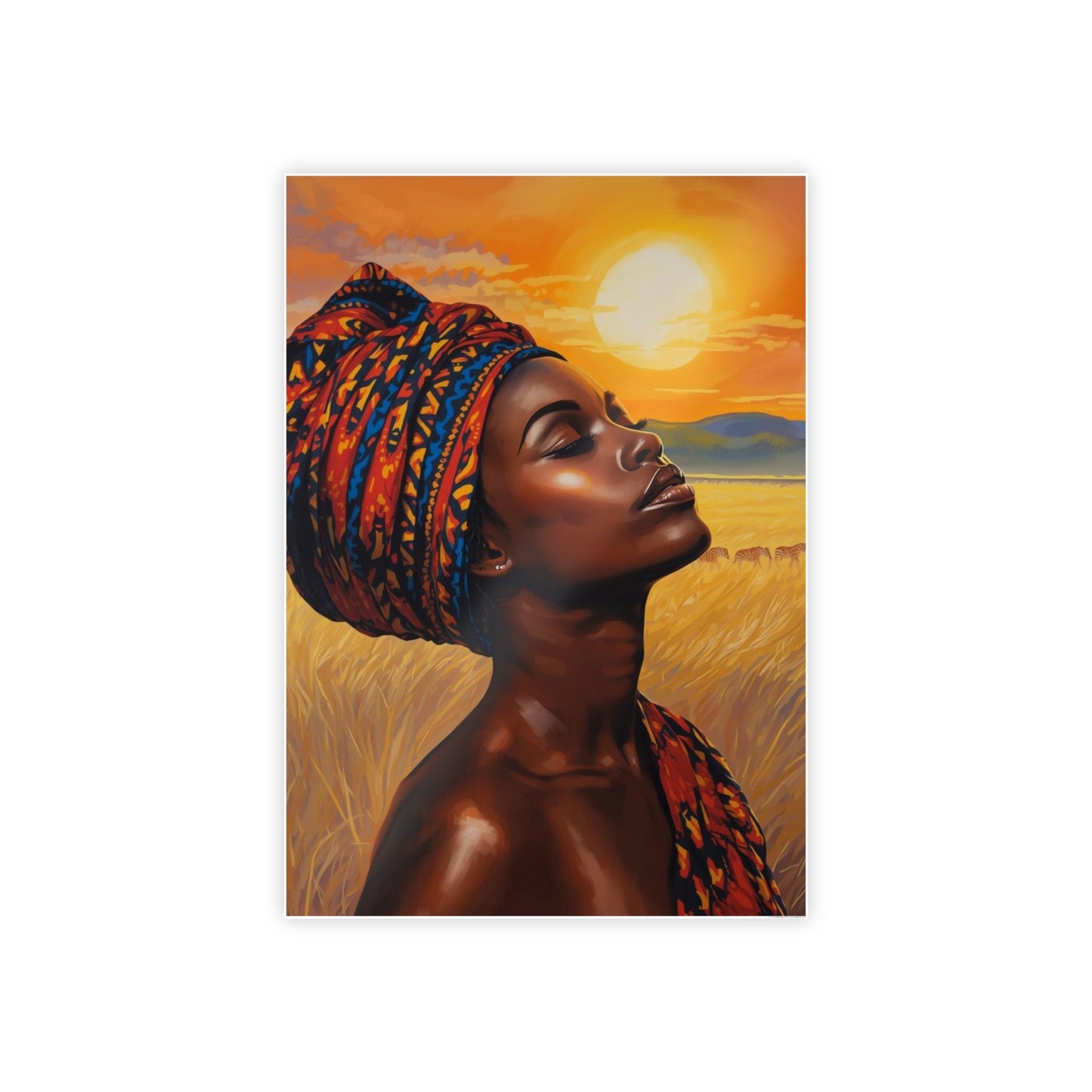 Sunrise in the Serengeti Gloss Posters