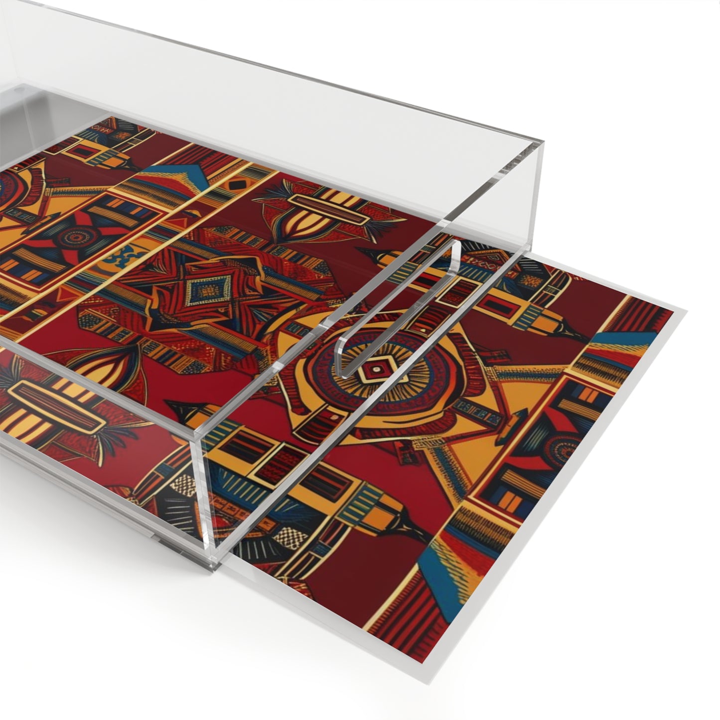 African Canvas 1 Acrylic Serving Tray