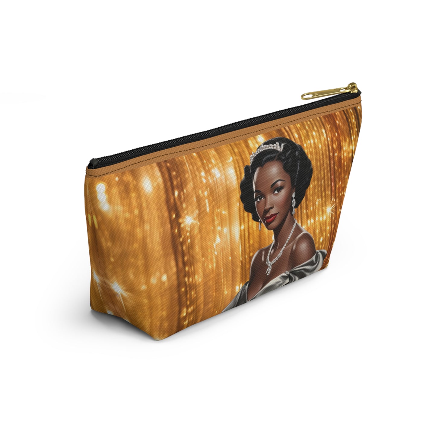 Retro Glam Girl "Vivienne" Accessory Pouch w T-bottom