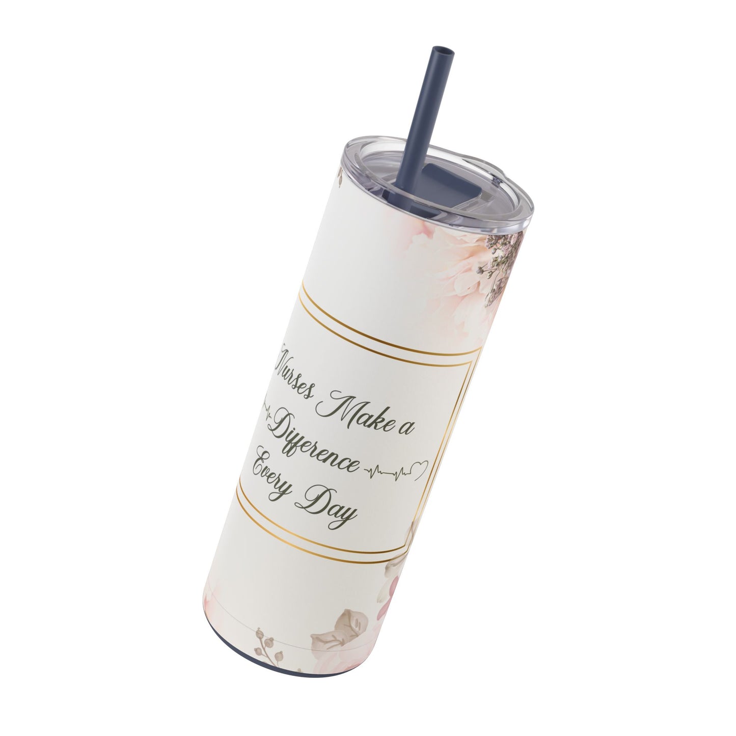 Nurses Make a Difference Maars Maker Skinny Matte Tumbler, 20oz