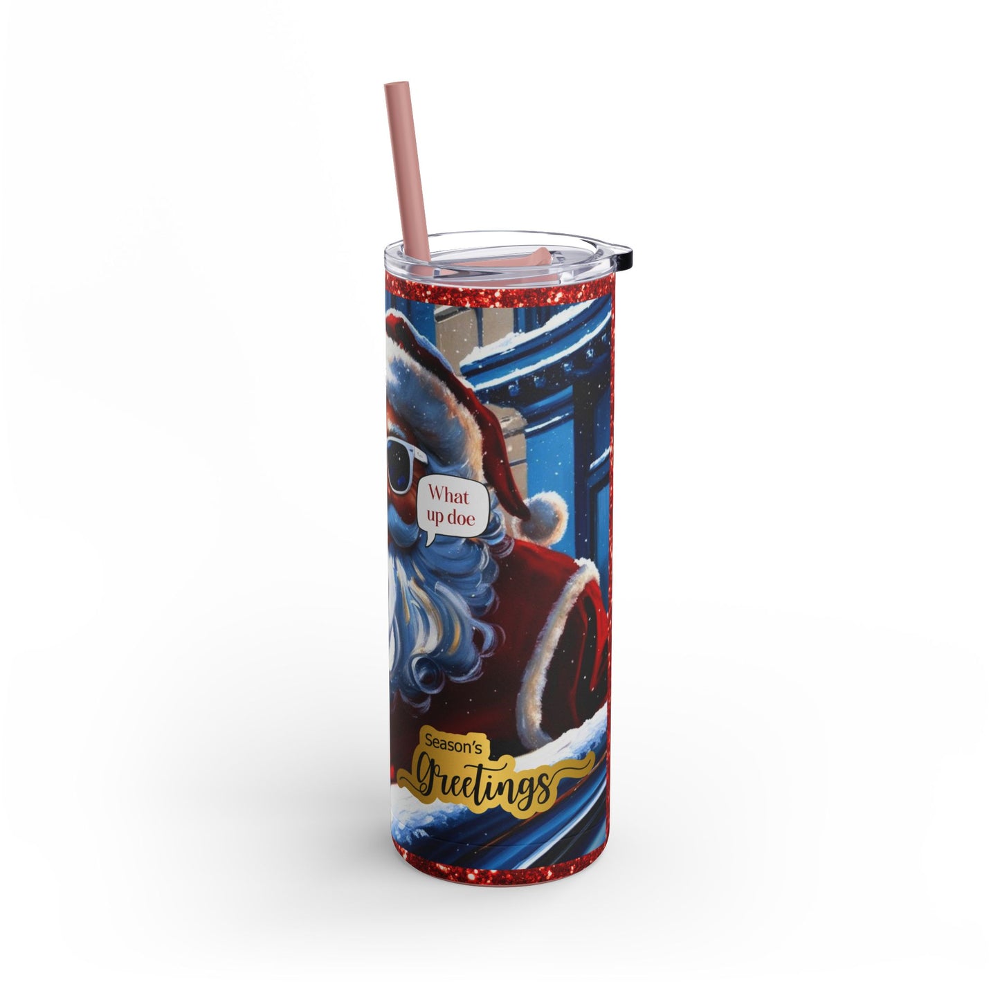 Motor City Santa Maars Maker Skinny Matte Tumbler, 20oz