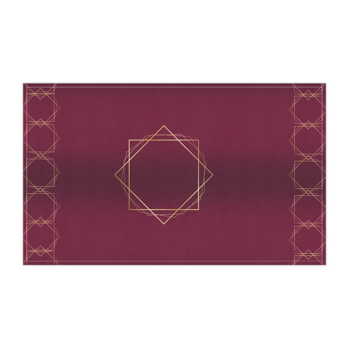Gilded Elegance (Burgundy) Tea Towels (cotton, poly)