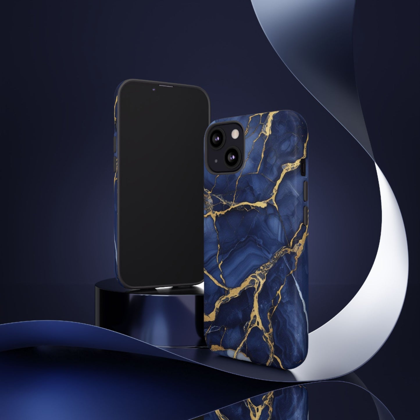 Indigo Marble Tough Cases