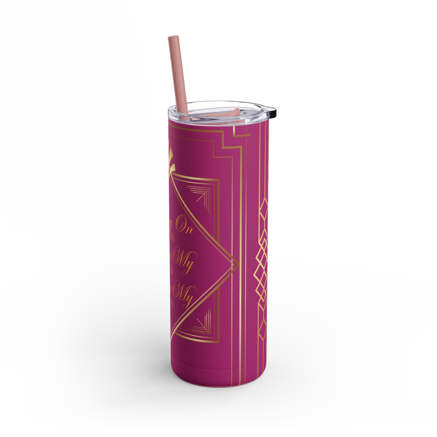 Business 2 (Pink) Maars Maker Skinny Matte Tumbler, 20oz