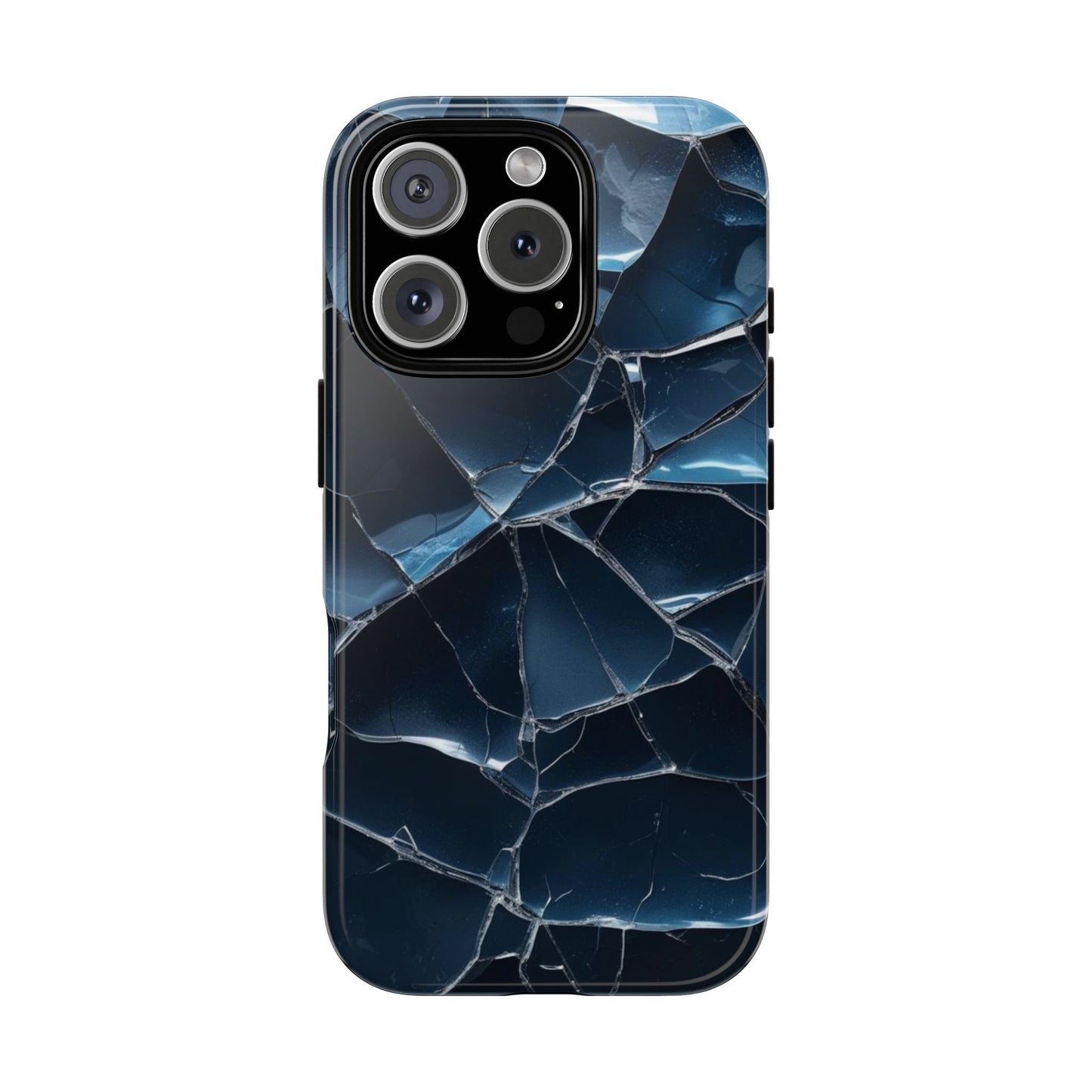 Crack'd (Dark Blue) Tough Cases