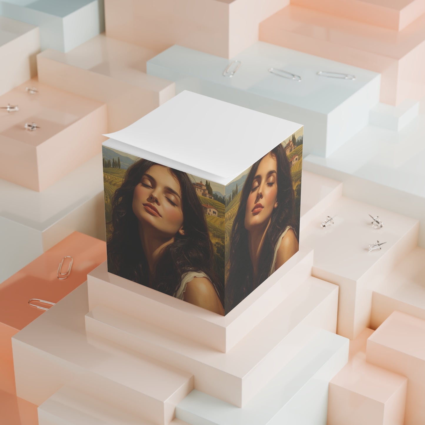 Sunrise in Tuscany Note Cube