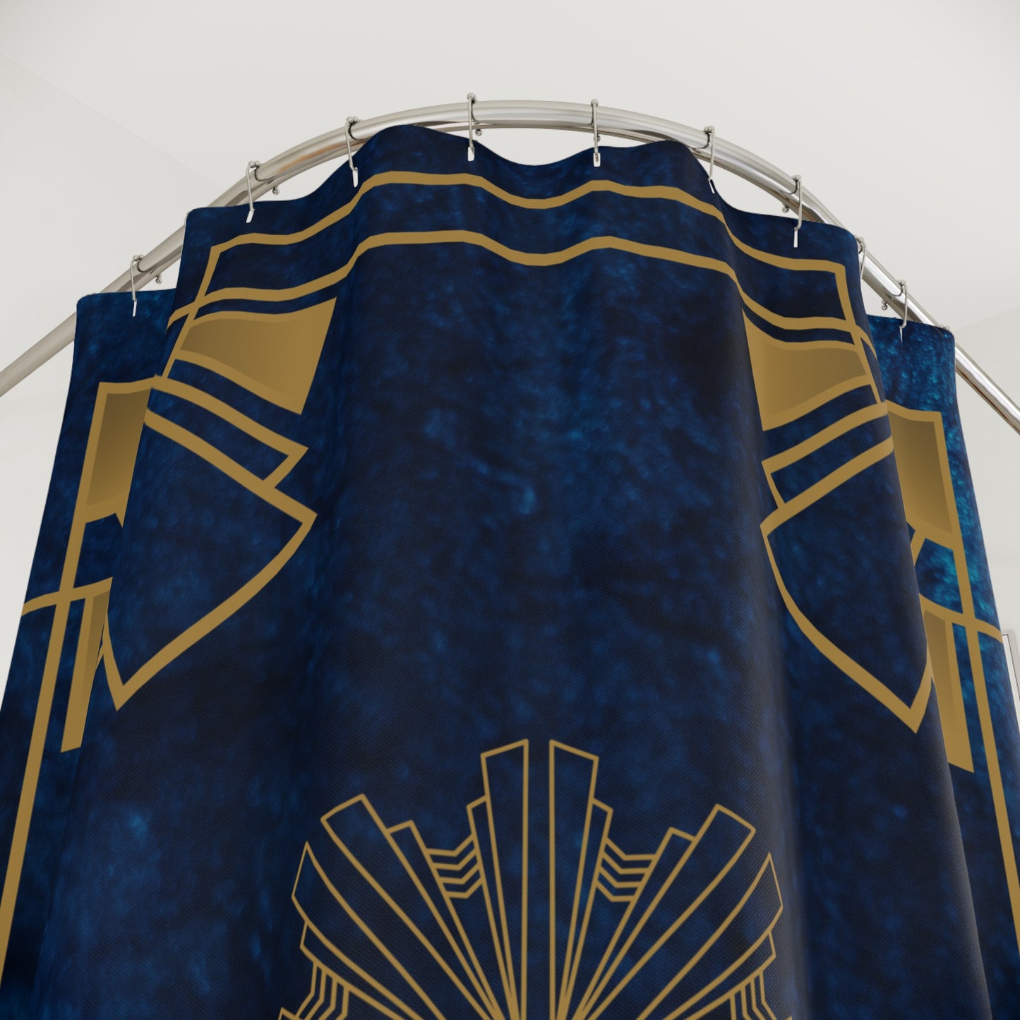 Midnight Luxe (Cobalt Blue) Shower Curtains