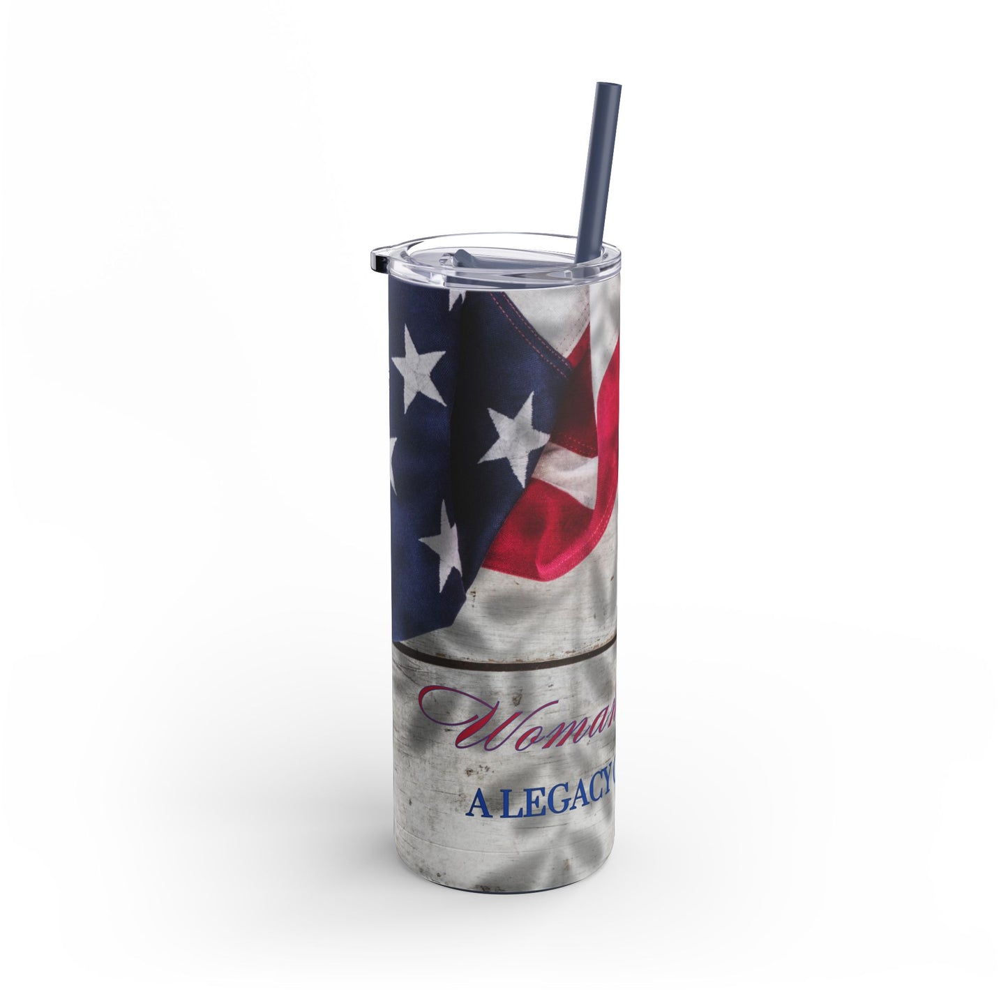 Woman Veteran Maars Maker Skinny Matte Tumbler, 20oz