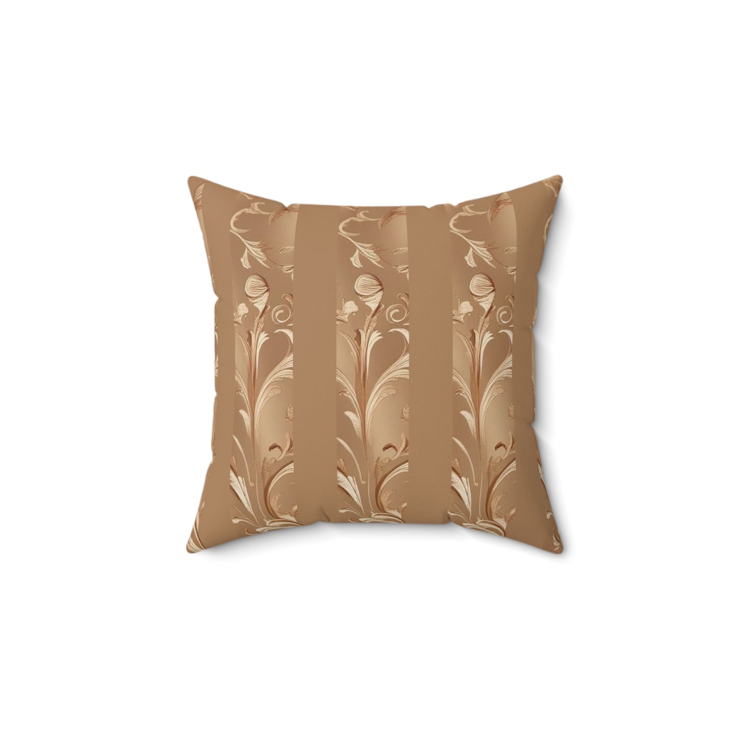 Mocha Bliss Faux Suede Square Pillow