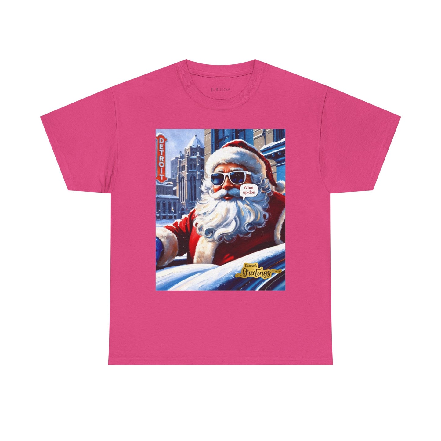 Motor City Santa Unisex Heavy Cotton Tee