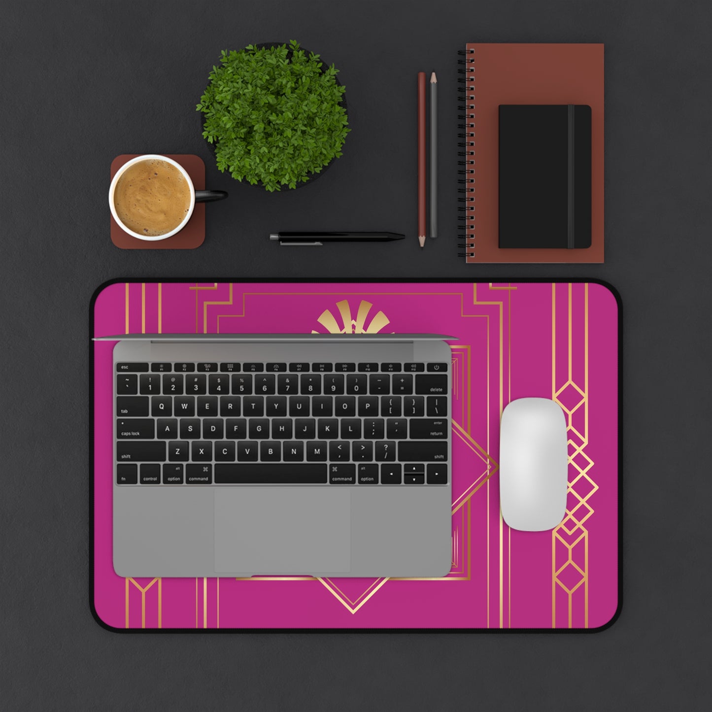 Business 2 (Pink) Desk Mat