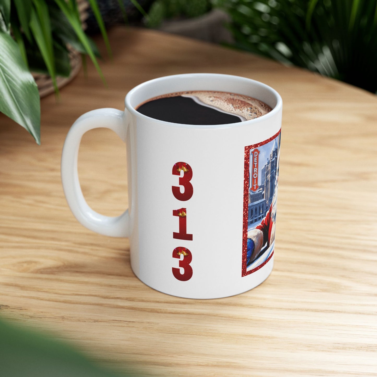 Motor City Santa Ceramic Mug, (11oz, 15oz)