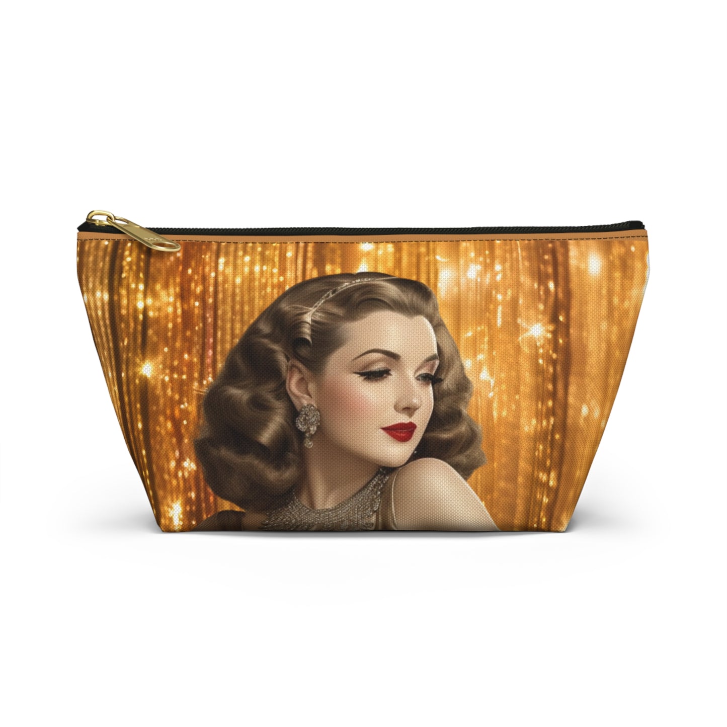 Retro Glam Girl "Ingrid" Accessory Pouch w T-bottom