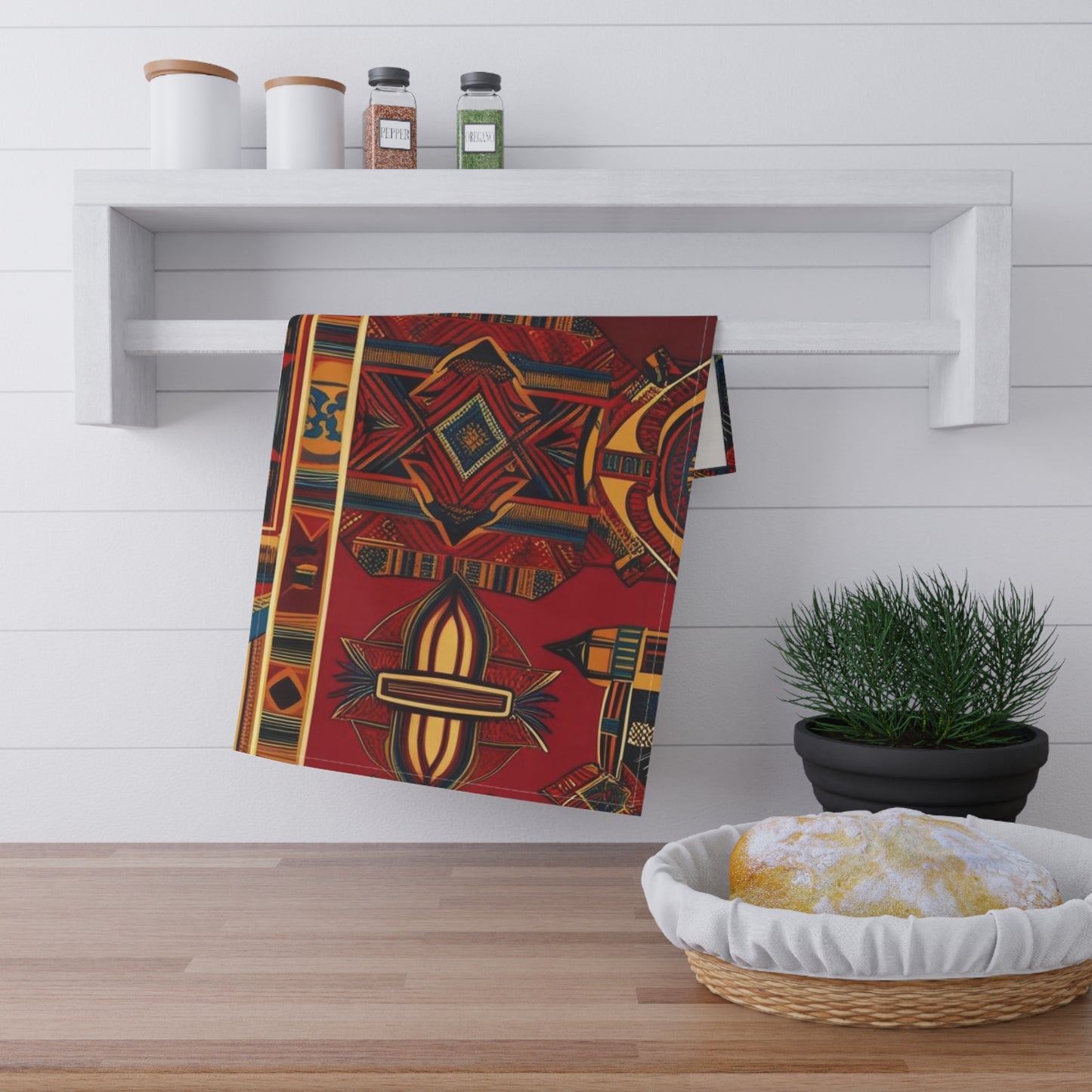 African Canvas 1 Tea Towels (cotton, poly)