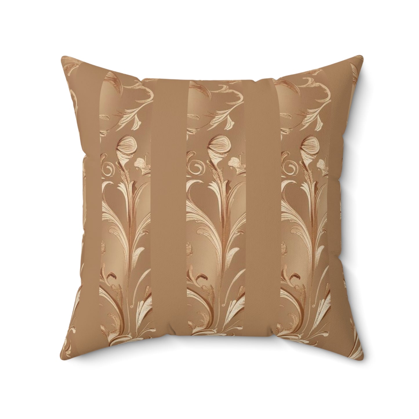Mocha Bliss Faux Suede Square Pillow