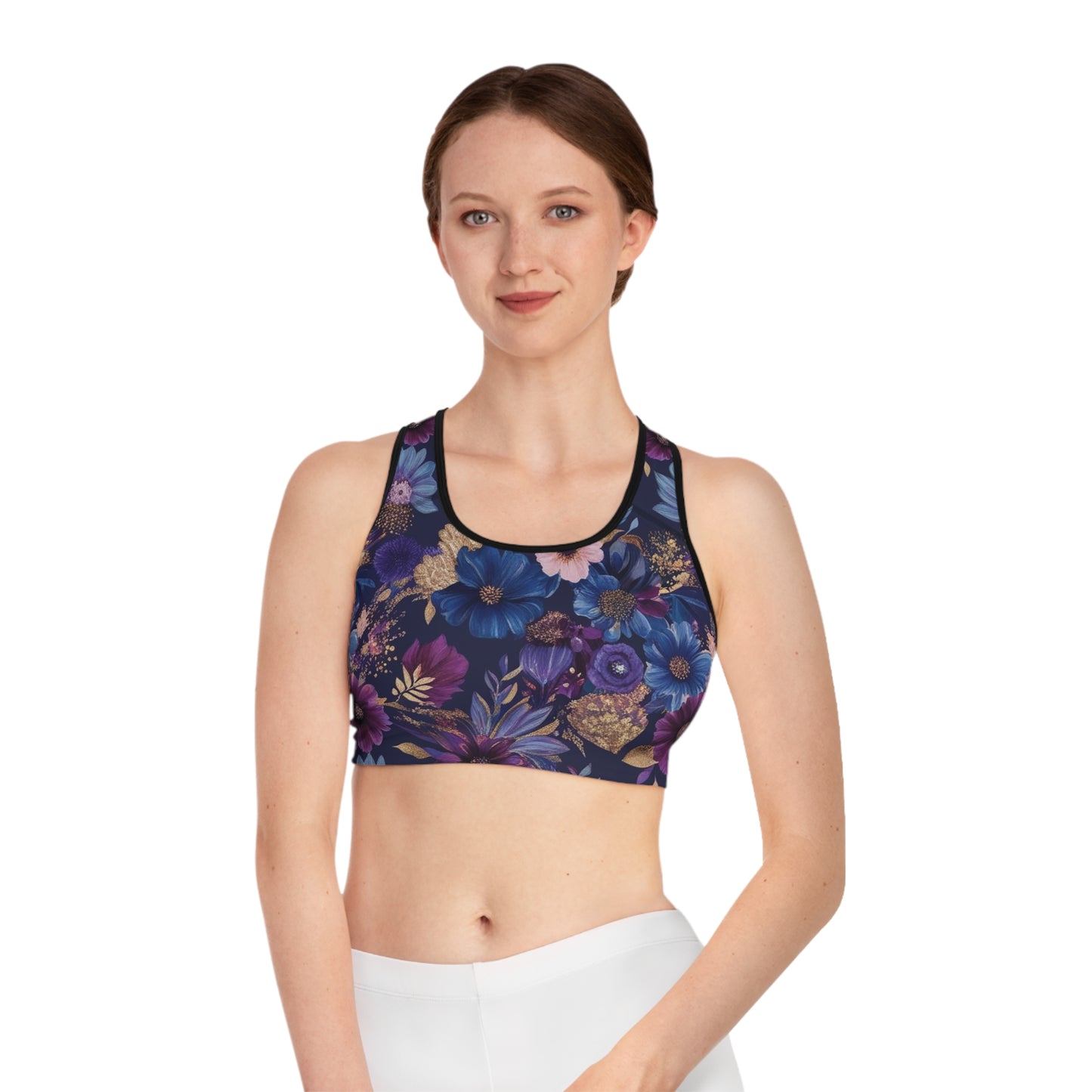 Floral Sports Bra (AOP)