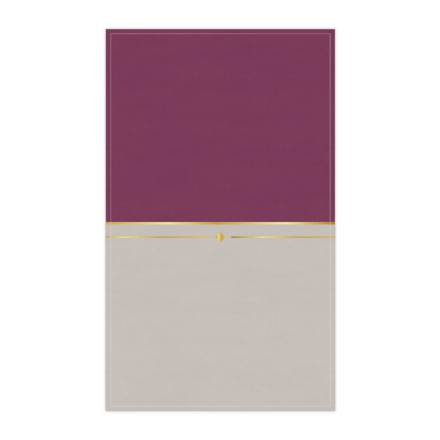 Fuchsia and Taupe Haven Tea Towels (cotton, poly)