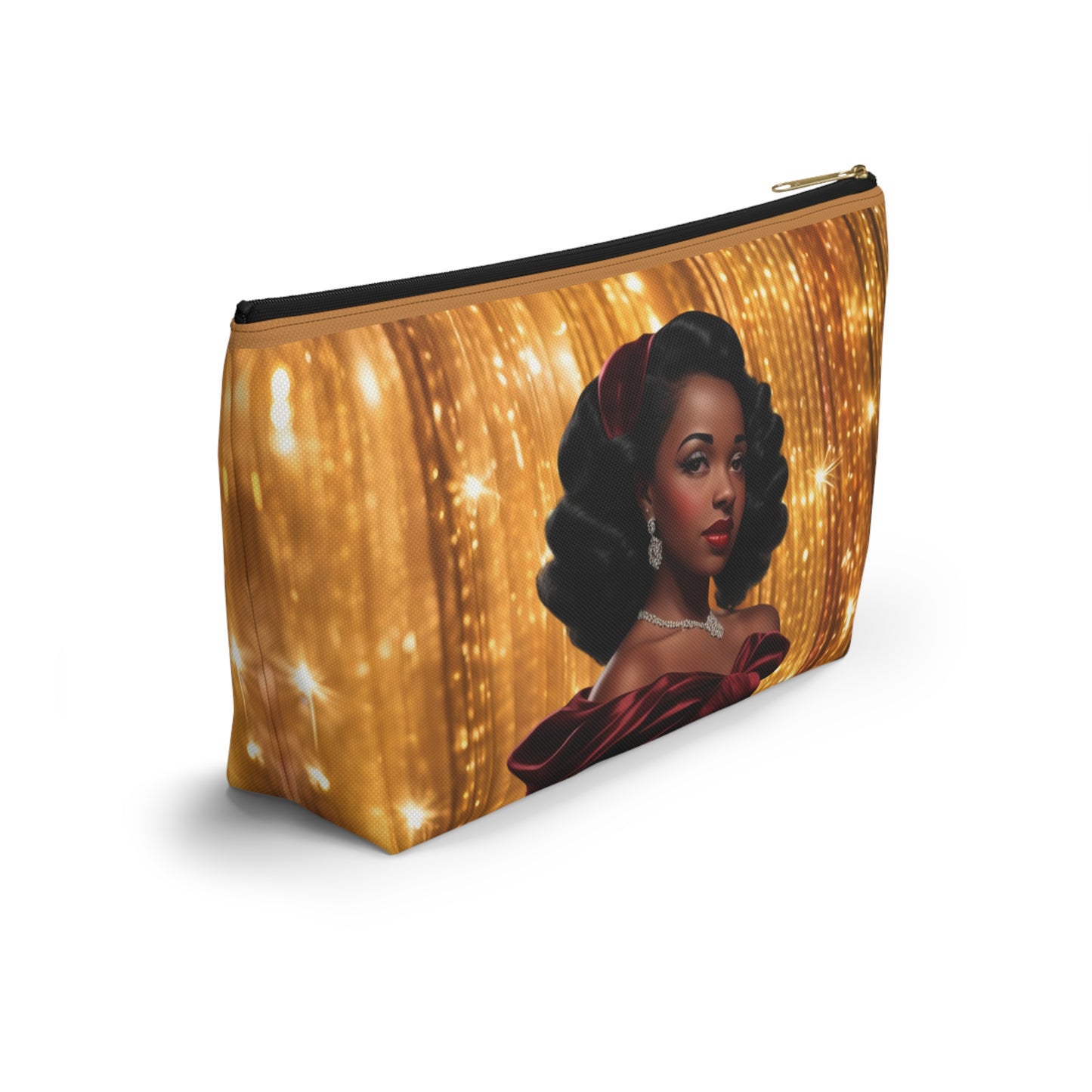 Retro Glam Girl "Myra" Accessory Pouch w T-bottom