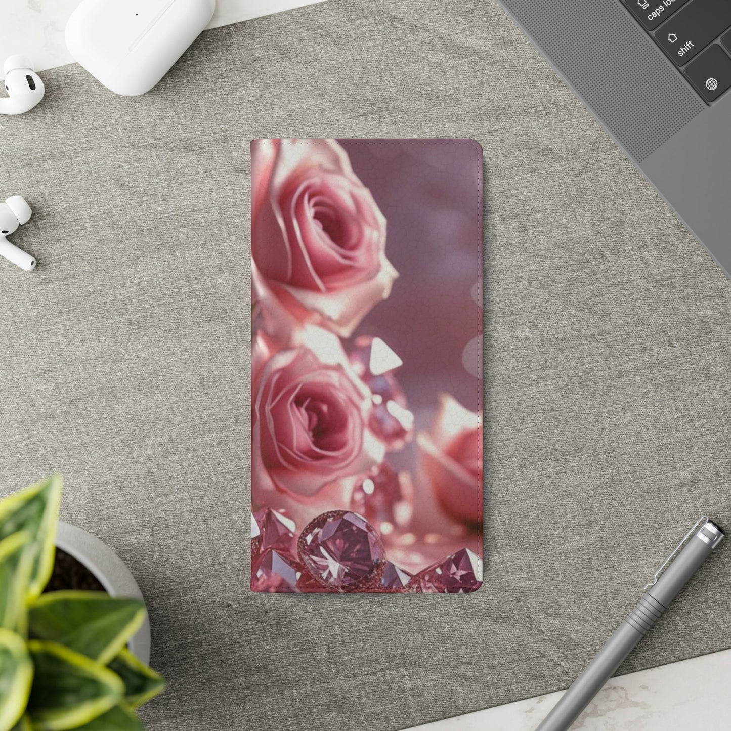 Pink Diamonds & Petals Flip Cases