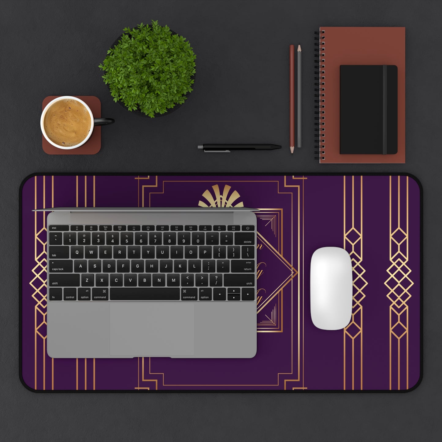 Business 2 (Purple) Desk Mat