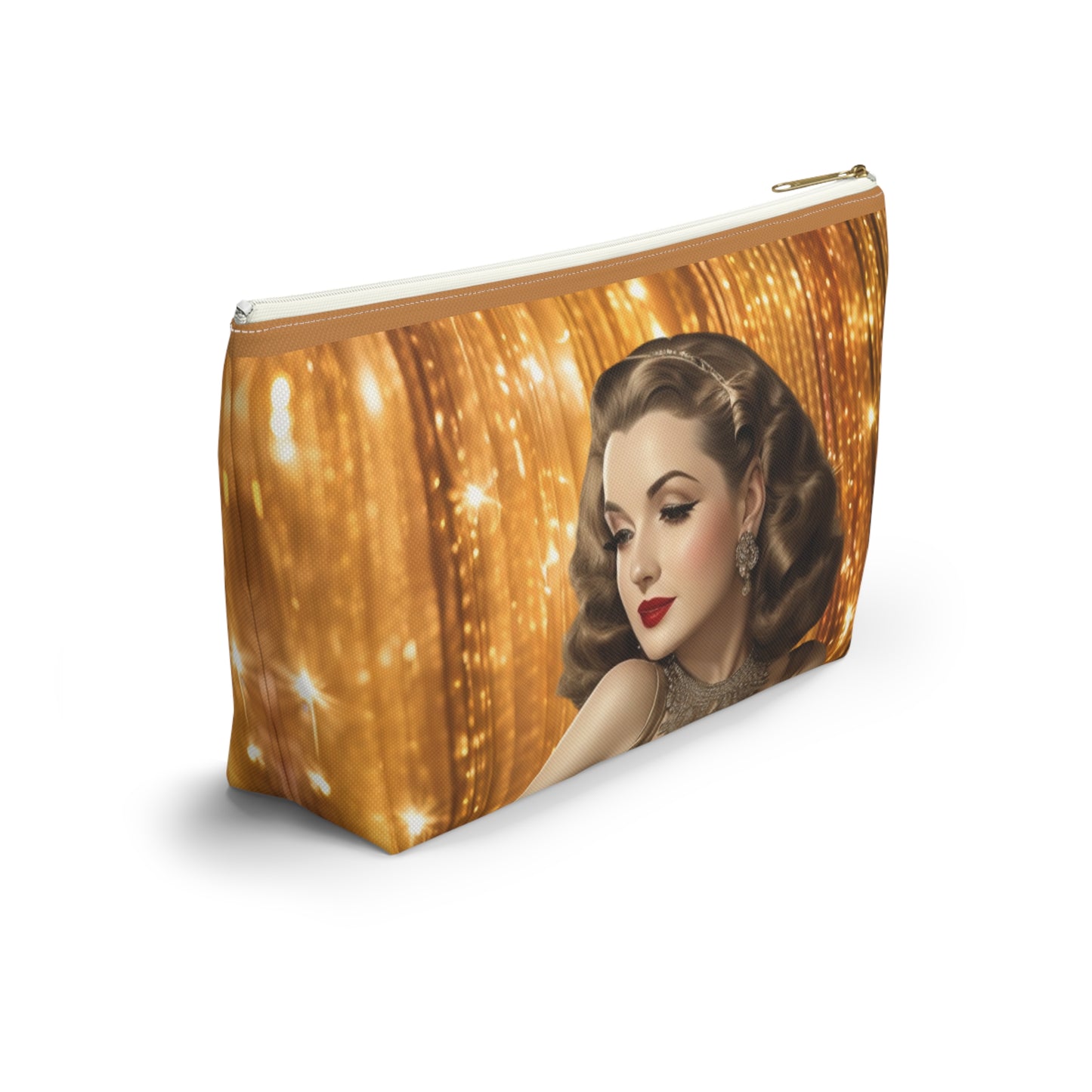 Retro Glam Girl "Ingrid" Accessory Pouch w T-bottom