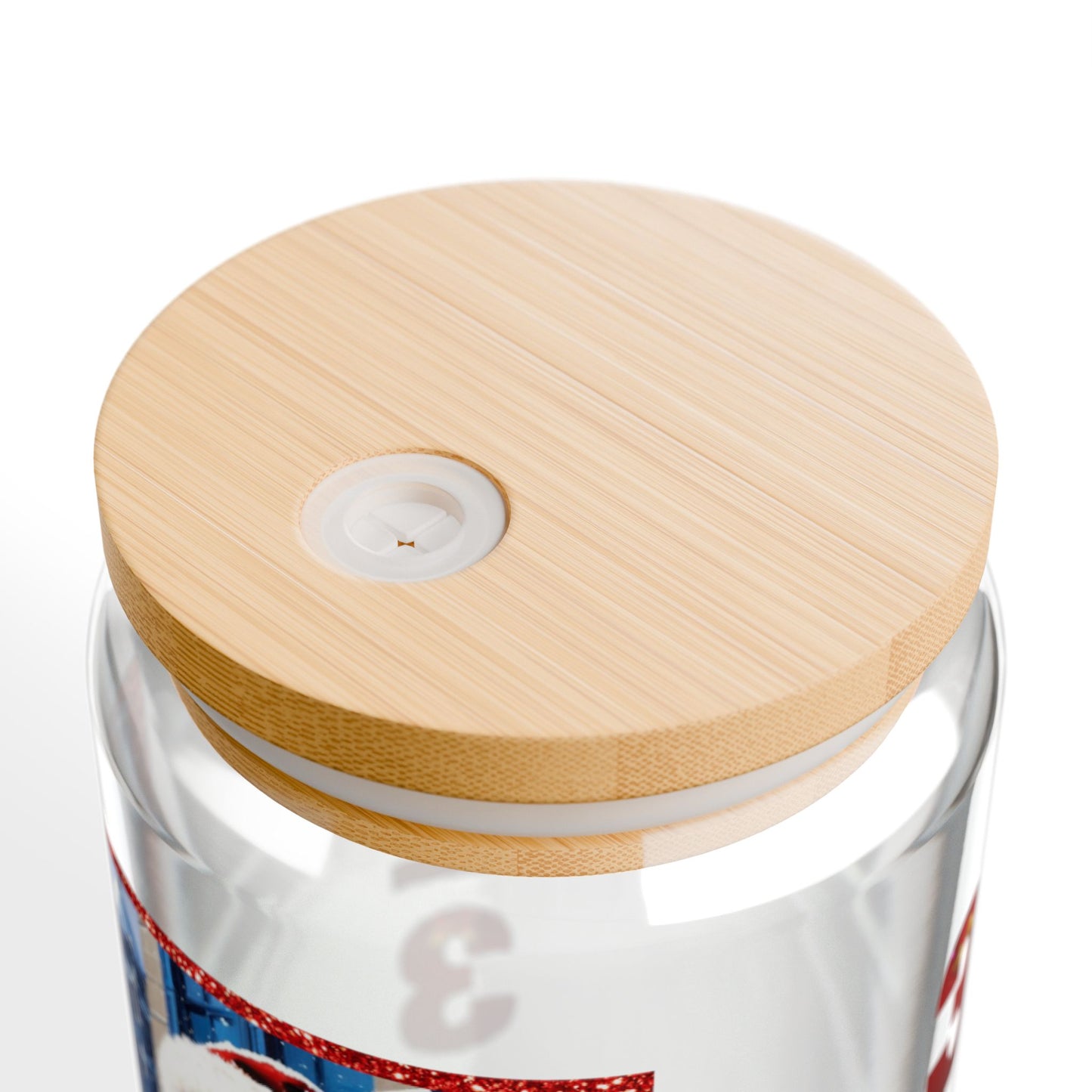 Motor City Santa Sipper Glass, 16oz