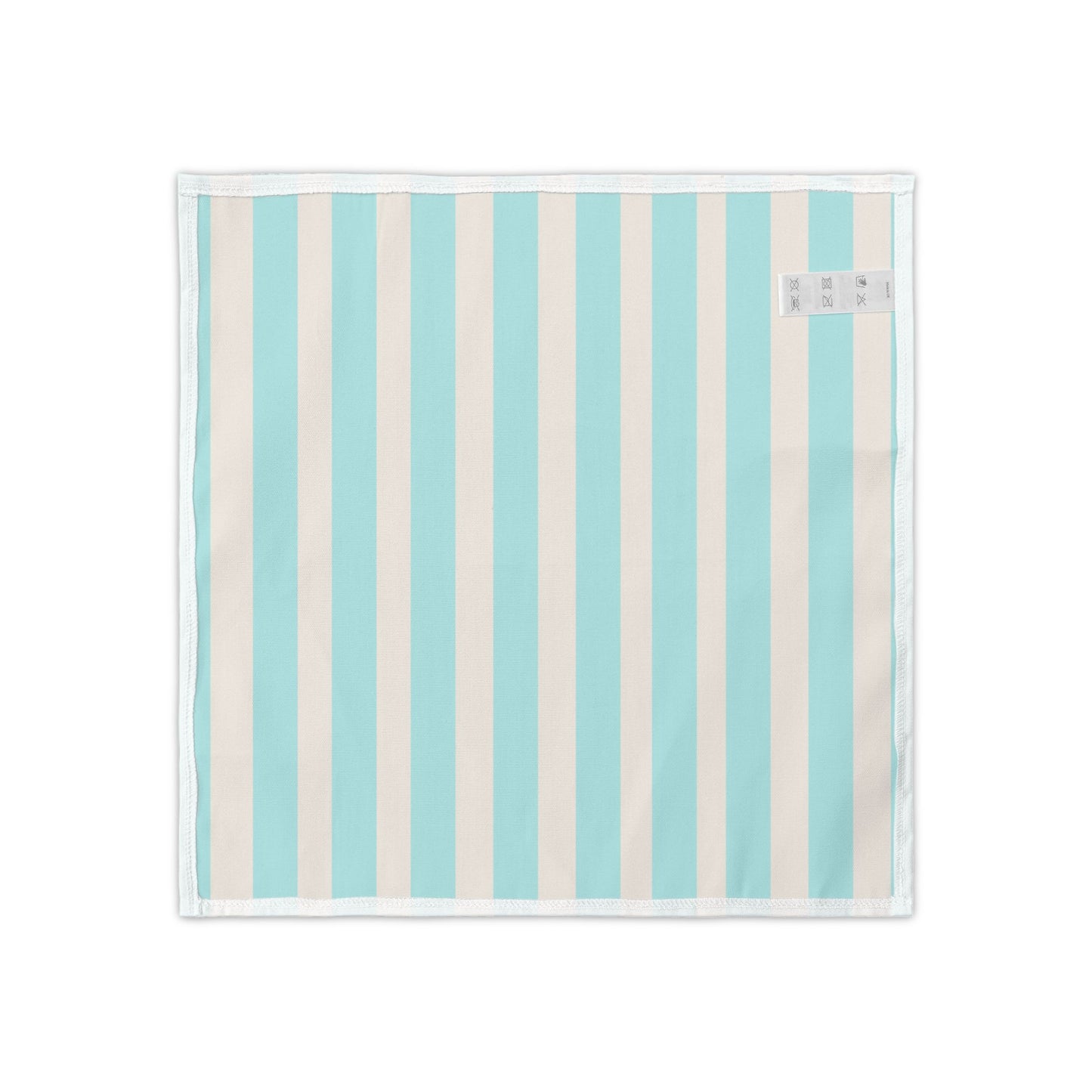 Striped Aqua Party Napkins - Set of 4