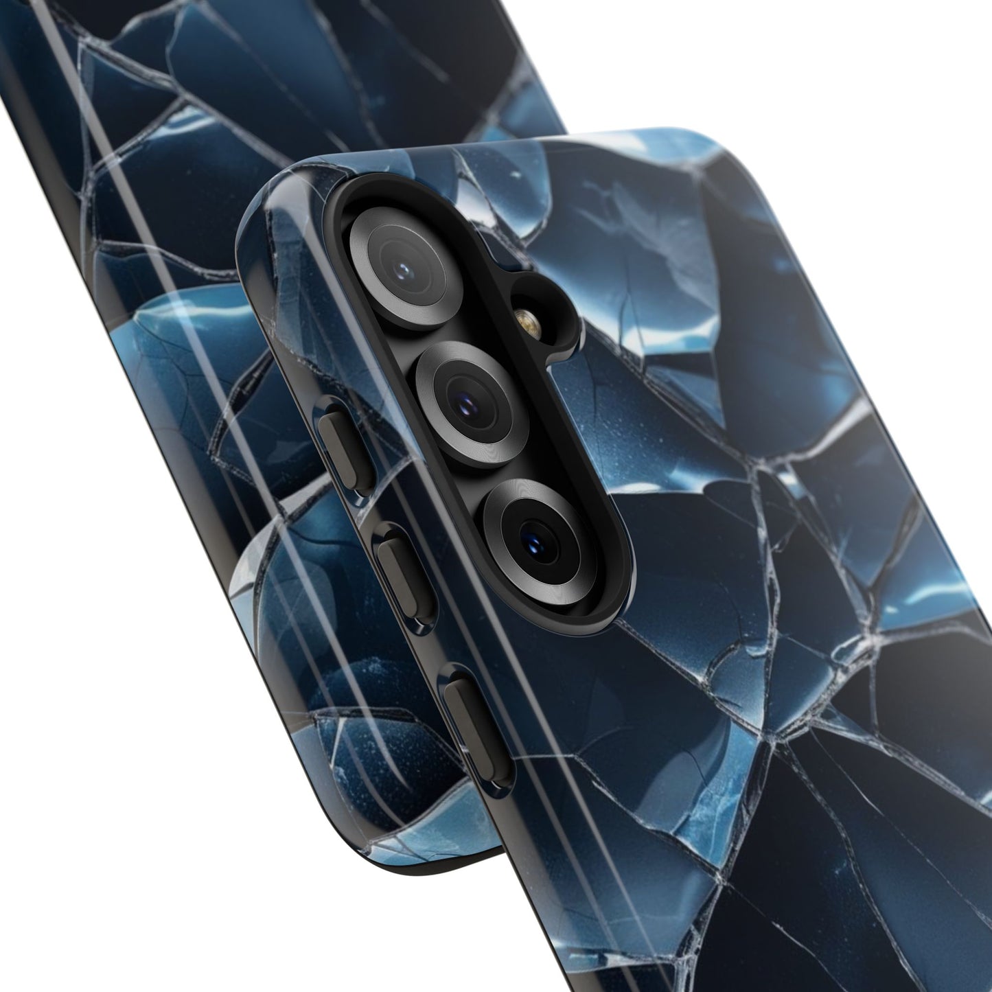 Crack'd (Dark Blue) Tough Cases