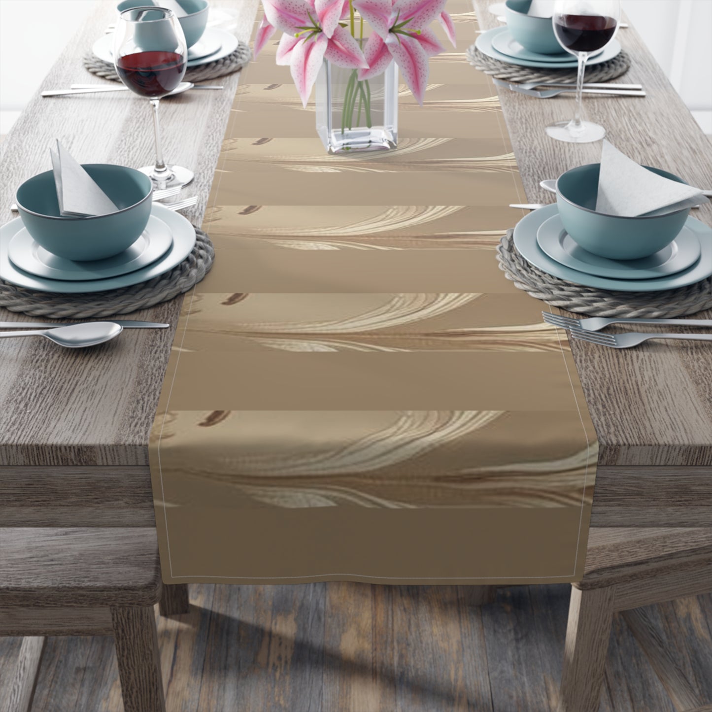 Mocha Bliss Table Runner (Cotton, Poly)