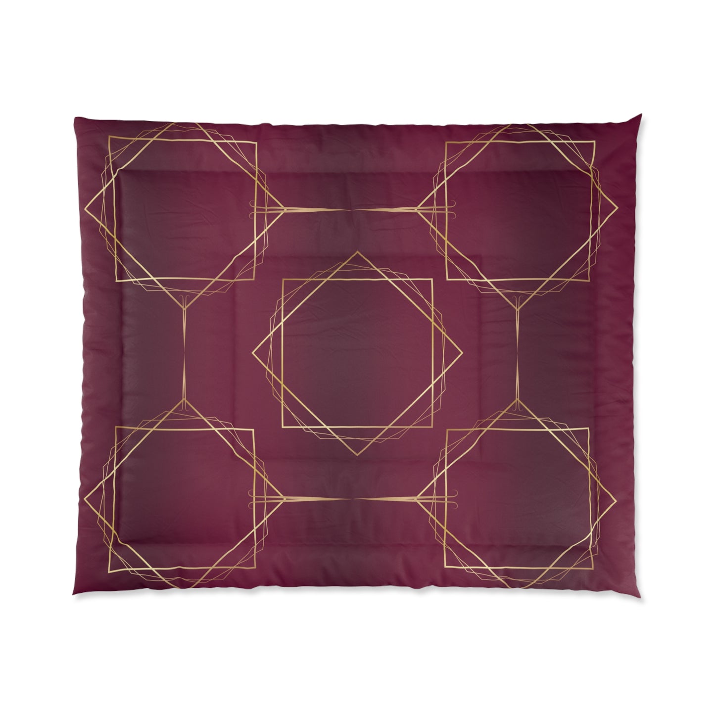 Gilded Elegance (Burgundy) Comforter