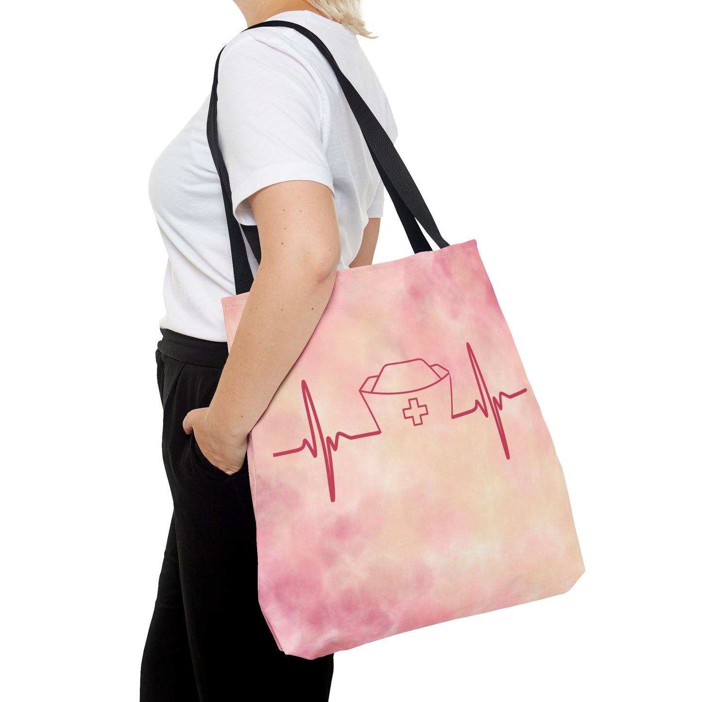 Nurse Heartbeat Tote Bag (AOP)