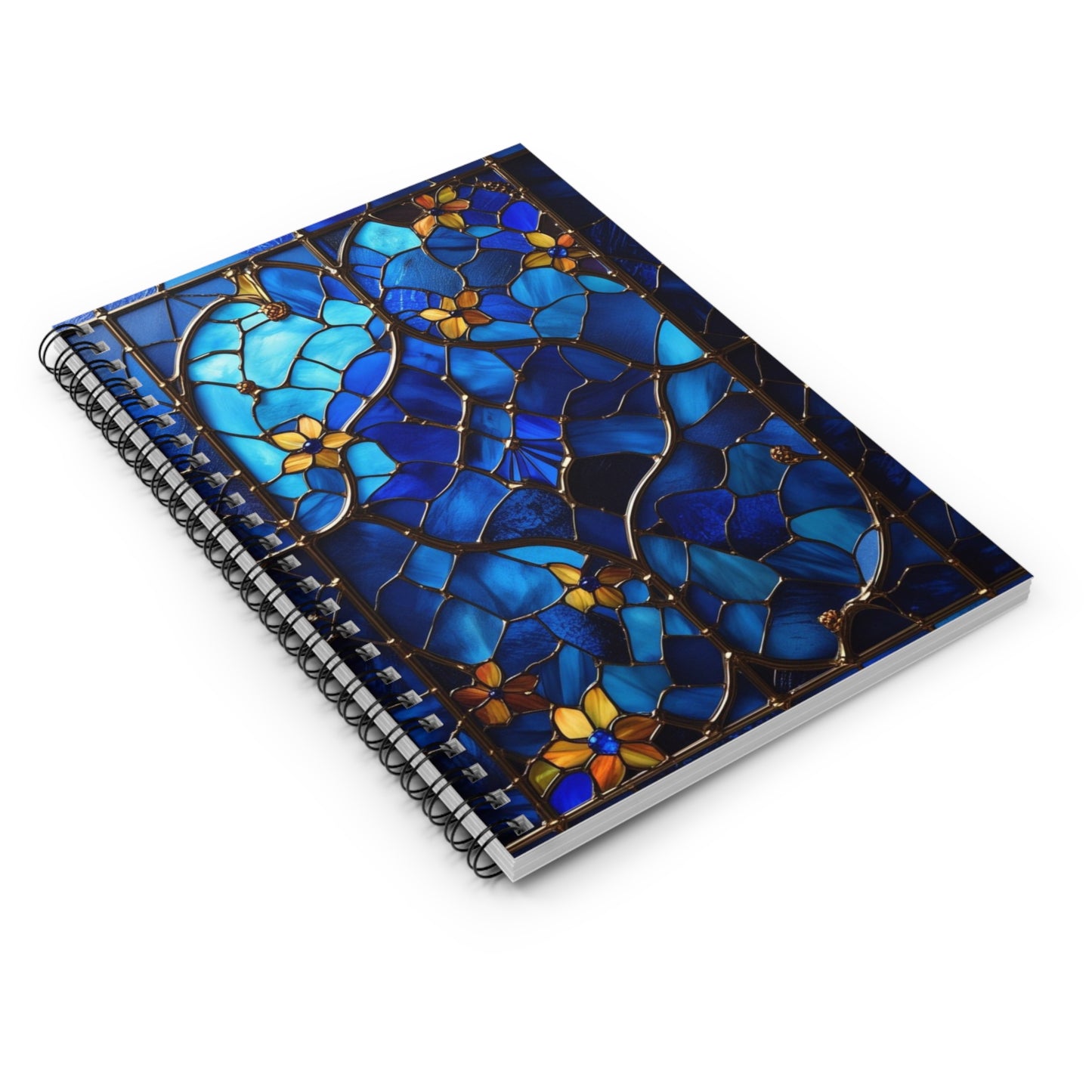 Sapphire Radiance Spiral Notebook - Ruled Line