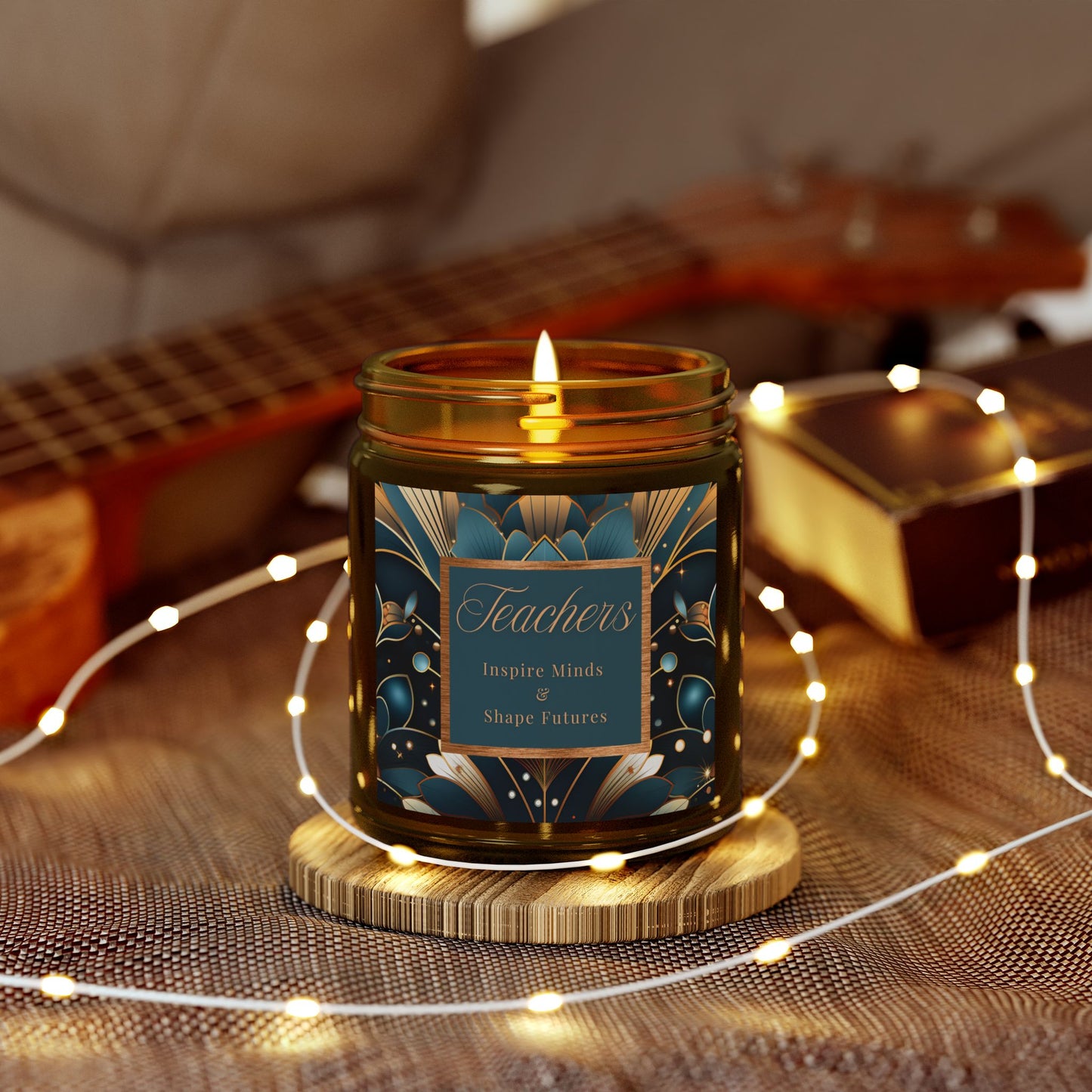 Teachers Scented Candles, Coconut Apricot Wax (4oz, 9oz)