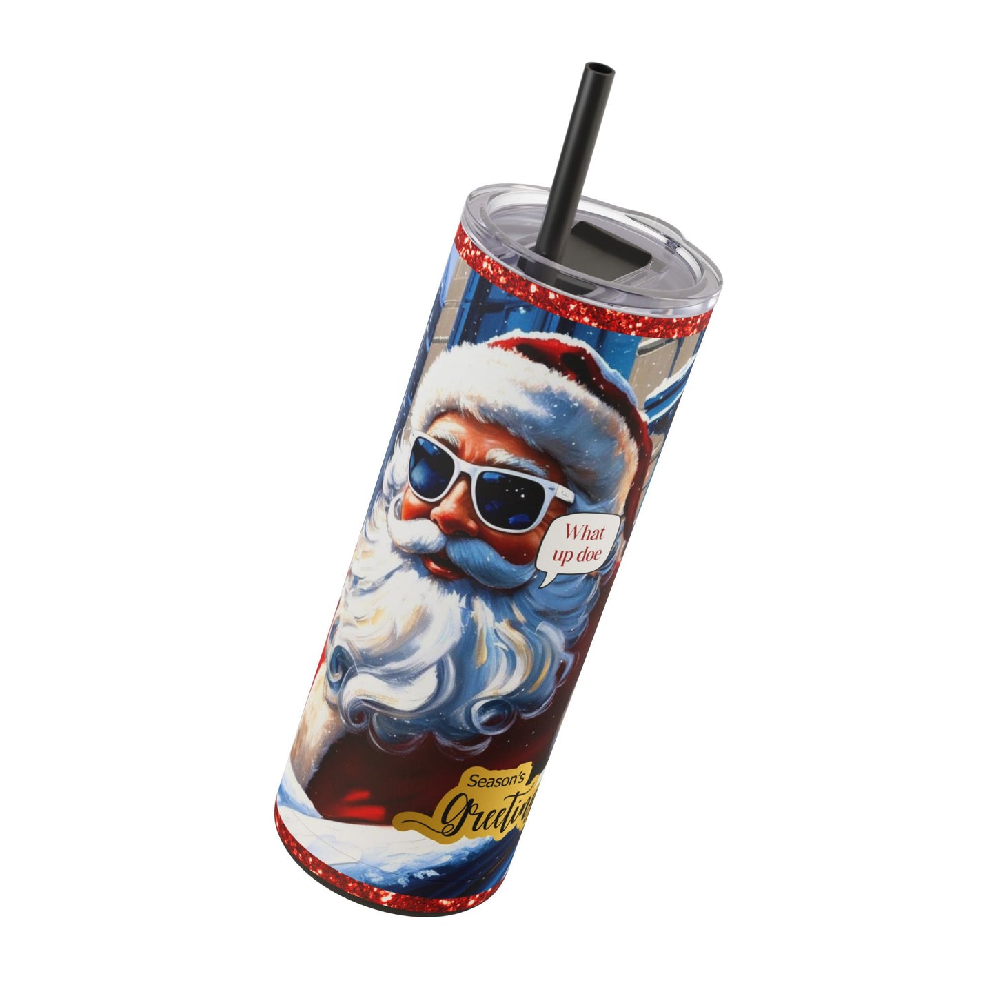 Motor City Santa Maars Maker Skinny Matte Tumbler, 20oz