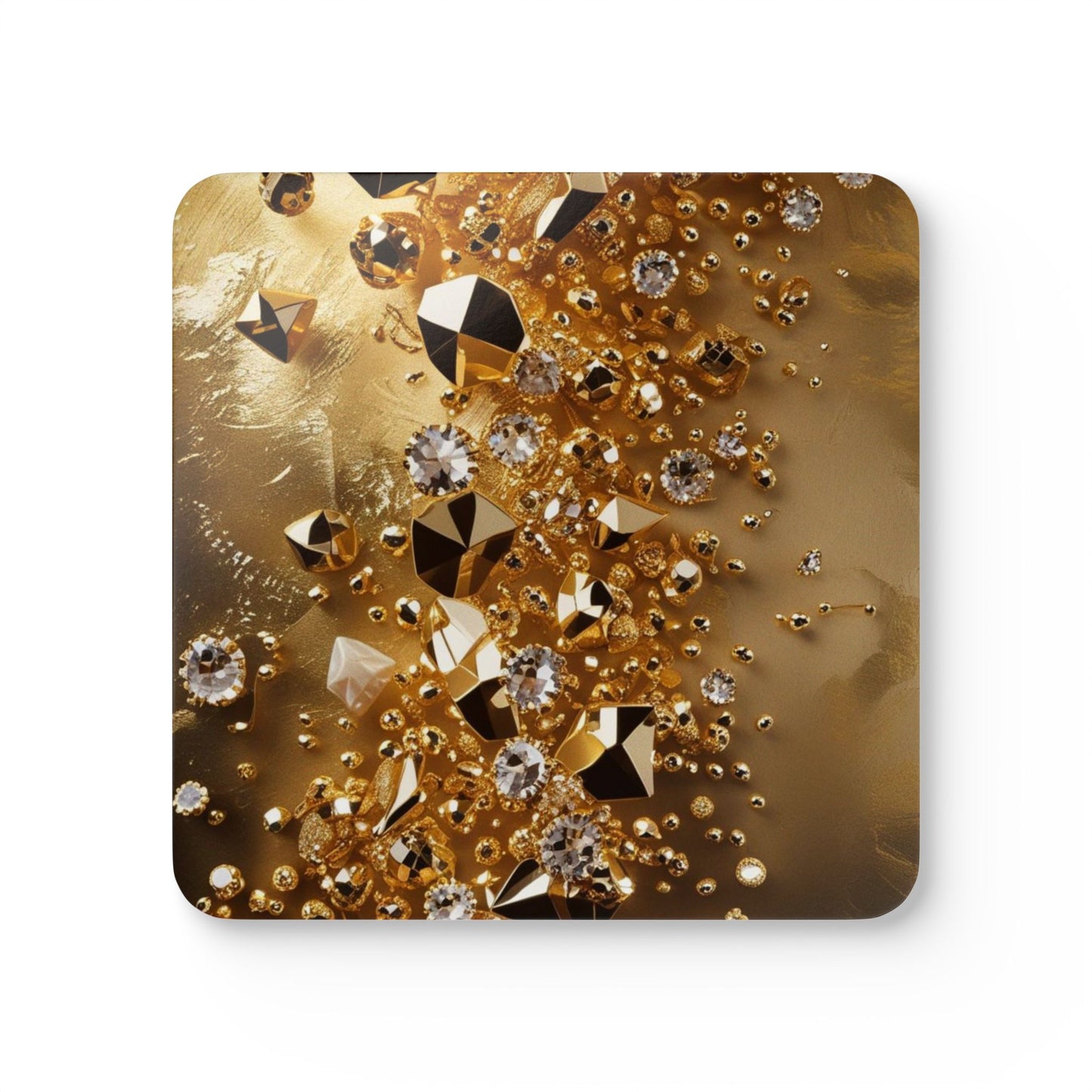 Golden Rush Corkwood Coaster Set